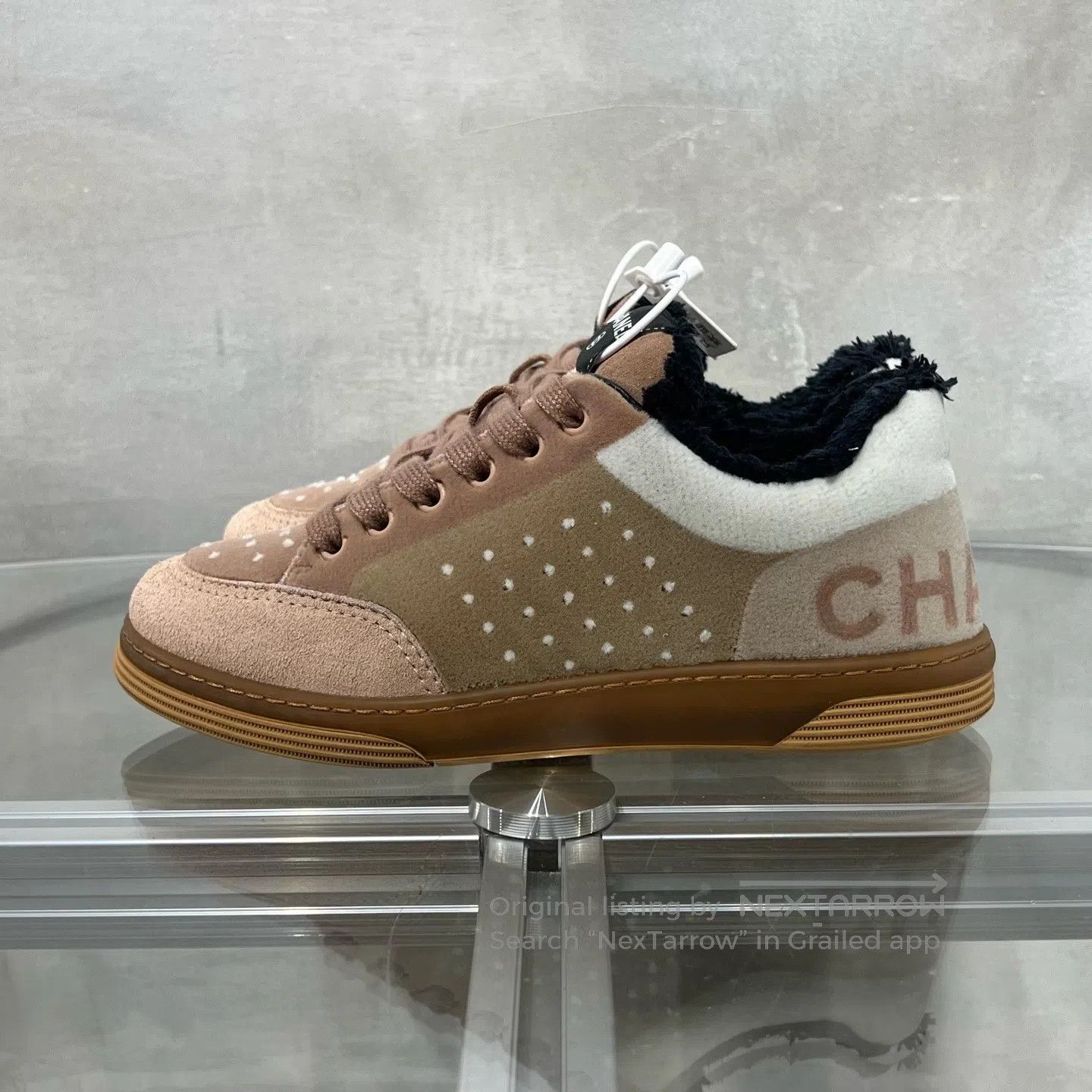 Chanel Chanel Khaki velvet panel shoes Size US 6 / IT 36 - 3 Thumbnail