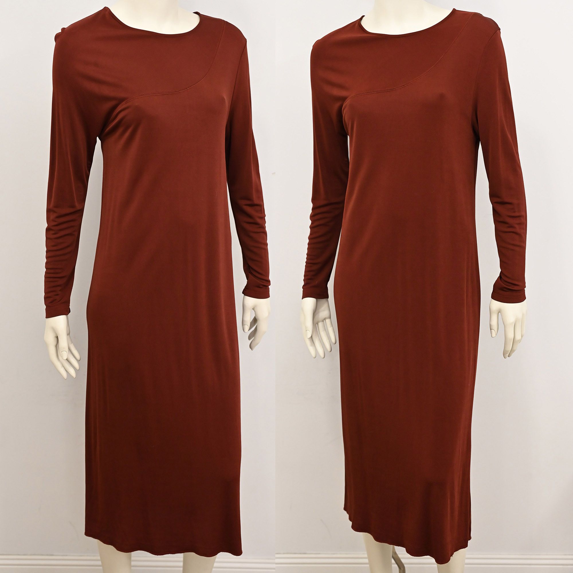 Filippa K Filippa K drape jersey rayon midi dress in burgundy M Size M / US 6-8 / IT 42-44 - 6 Thumbnail