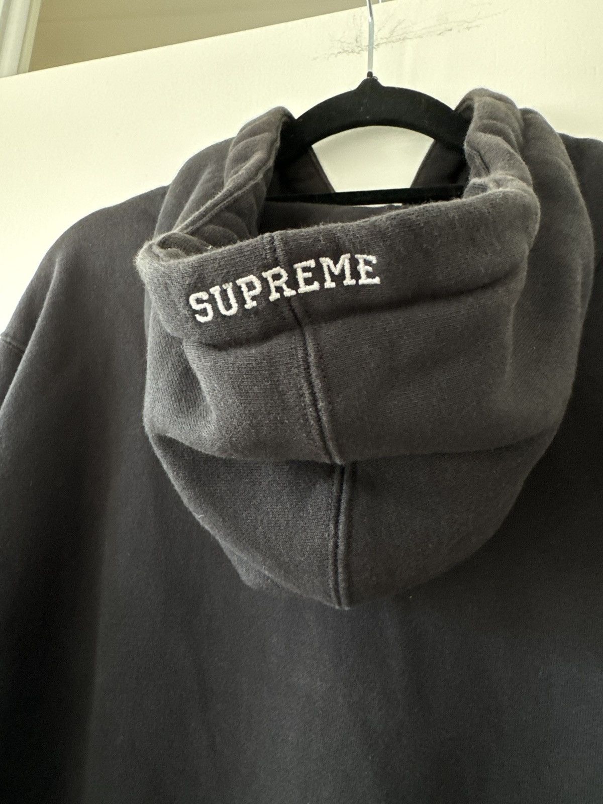 Supreme Supreme Nike Leather Appliqué Hoodie Black Size US M / EU 48-50 / 2 - 5 Thumbnail
