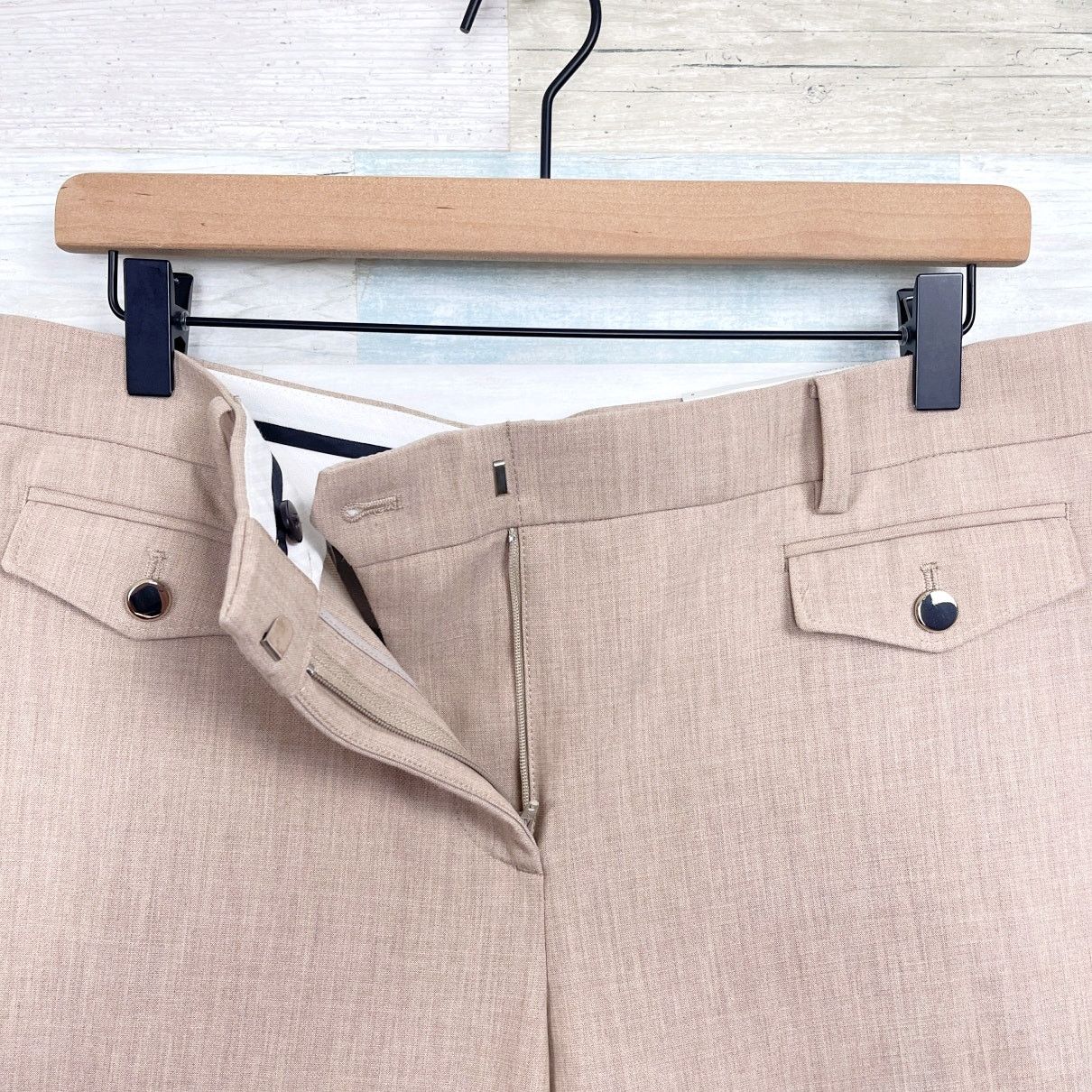 Ann Taylor Ann Taylor The Straight Pants Brown Mid Rise Career Womens 8 Size 30" / US 8 / IT 44 - 3 Thumbnail