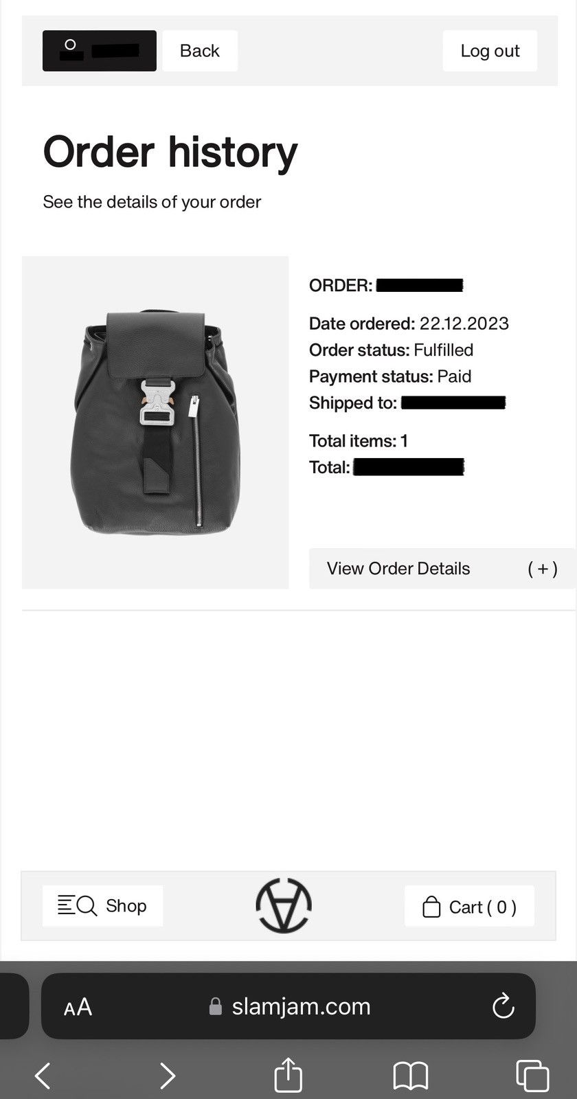 1017 ALYX 9SM × Alyx 1017 ALYX 9SM TANK BACKPACK BLACK