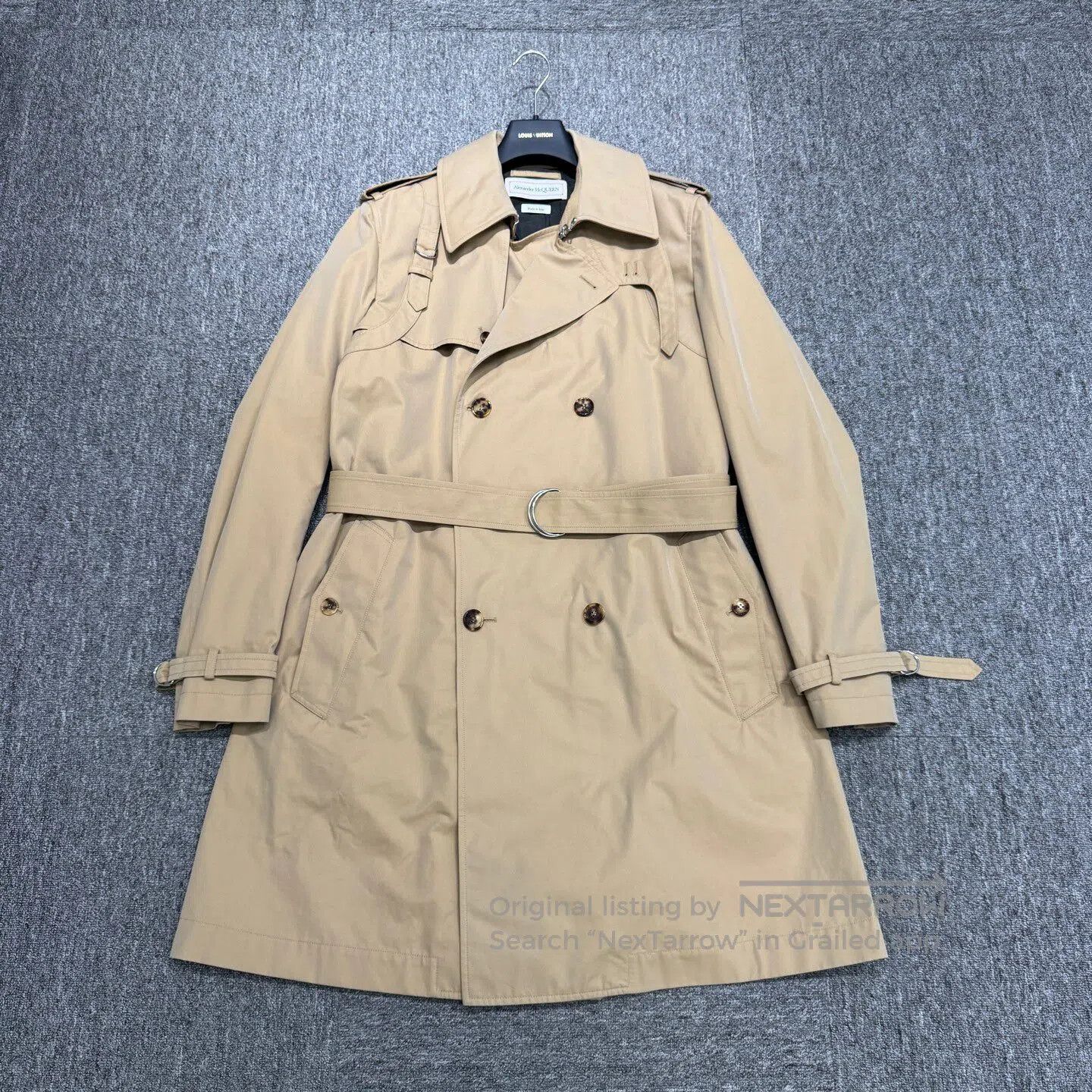 Alexander McQueen ALEXANDER MCQUEEN Khaki trench coat| Size US XL / EU 56 / 4 - 1 Thumbnail