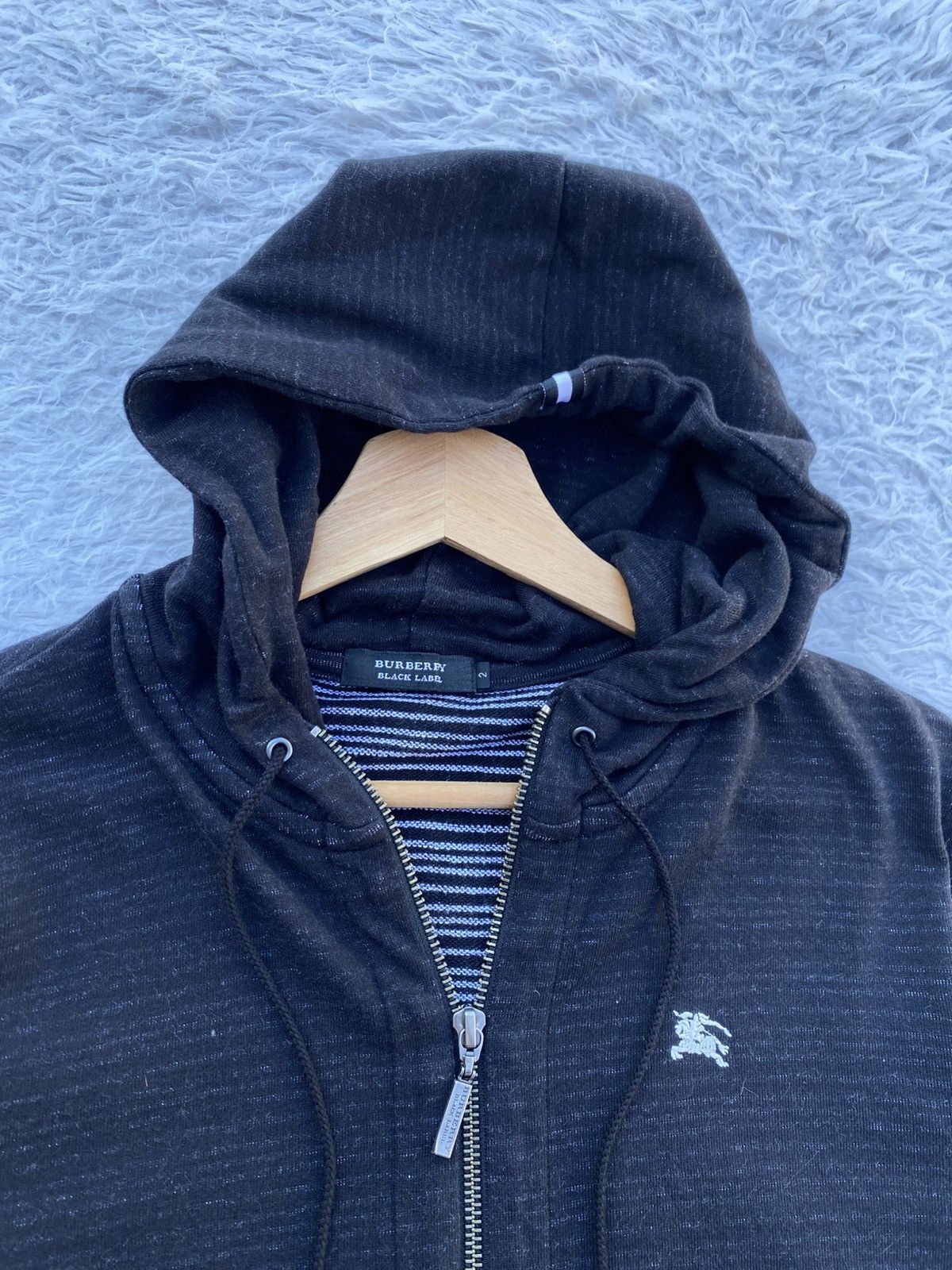 Burberry Rare Vintage Burberry Black Label 3/4 Sleeves Zip Up Sweater Size US S / EU 44-46 / 1 - 8 Thumbnail