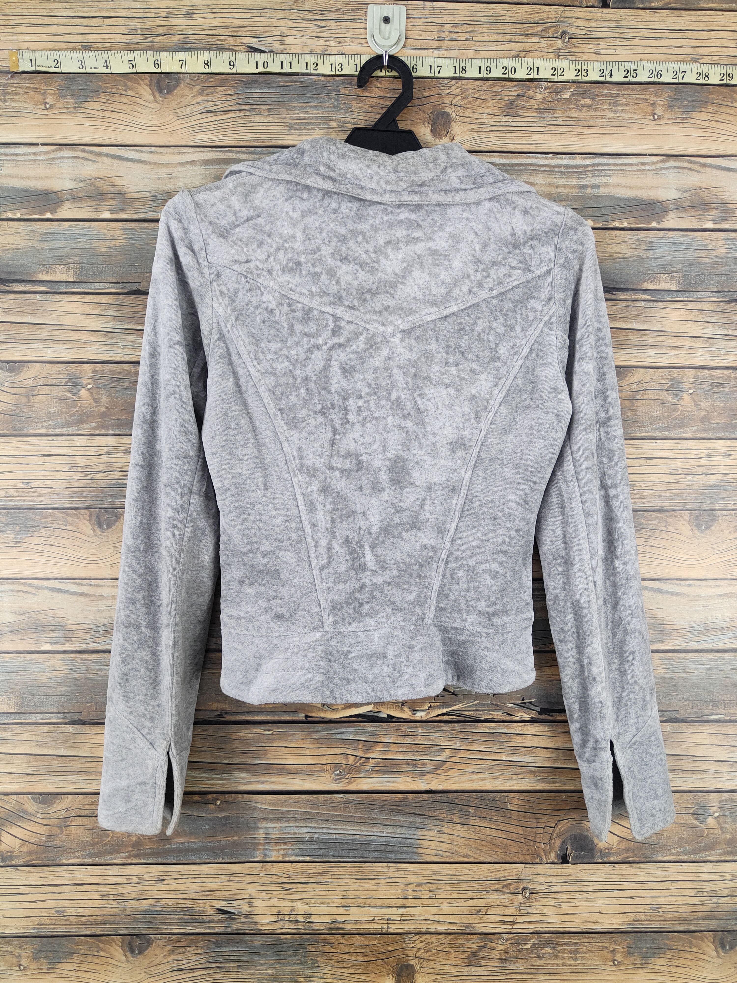 Japanese Brand Cecil McBee Gray Cardigan Crop Tops #W2180 Size S / US 4 / IT 40 - 7 Thumbnail