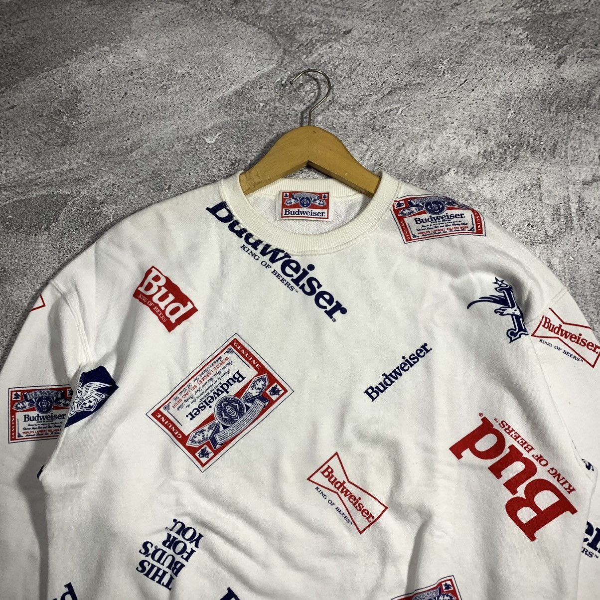 Budweiser Vintage Budweiser Crewneck Size US M / EU 48-50 / 2 - 2 Thumbnail