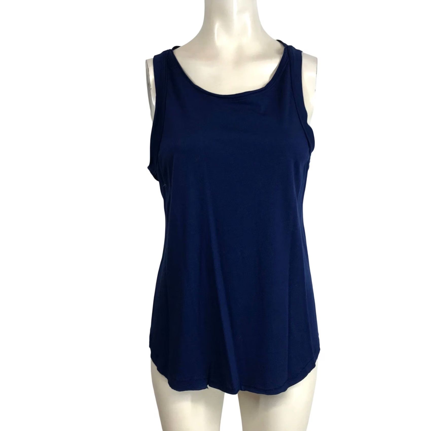 Vintage We The Free Racerback Tank Top - Womens Size Small Navy Blue Cotton Modal Blend Size M / US 6-8 / IT 42-44 - 2 Thumbnail