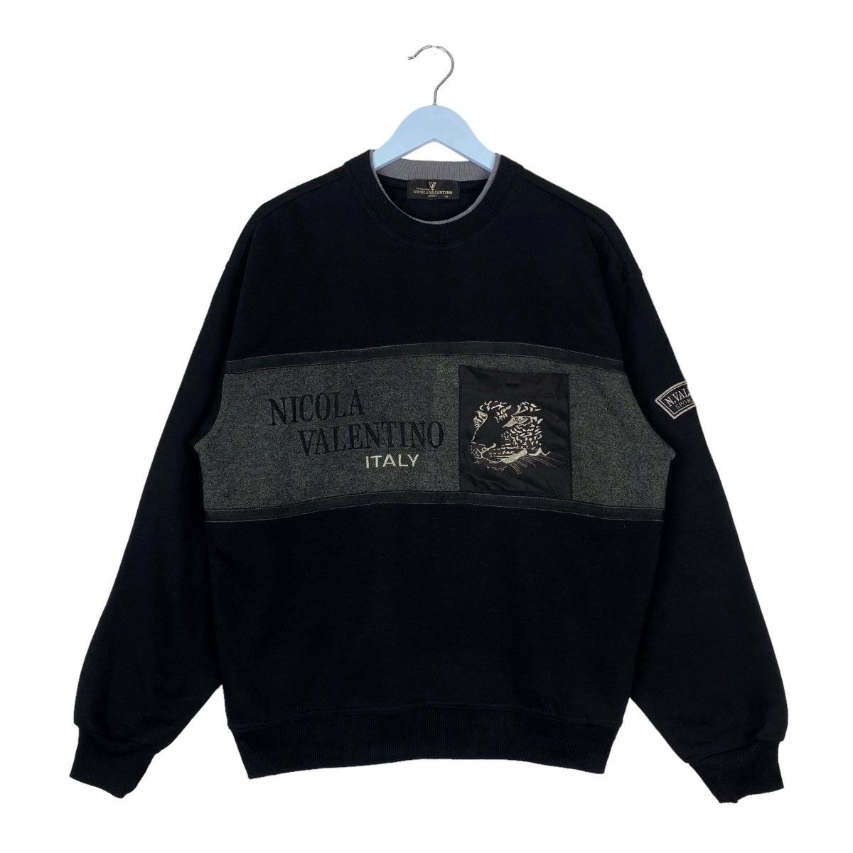 Designer × Vintage Nicola Valentino Sweatshirt Crewneck Pullover Jumper Size US M / EU 48-50 / 2 - 1 Thumbnail