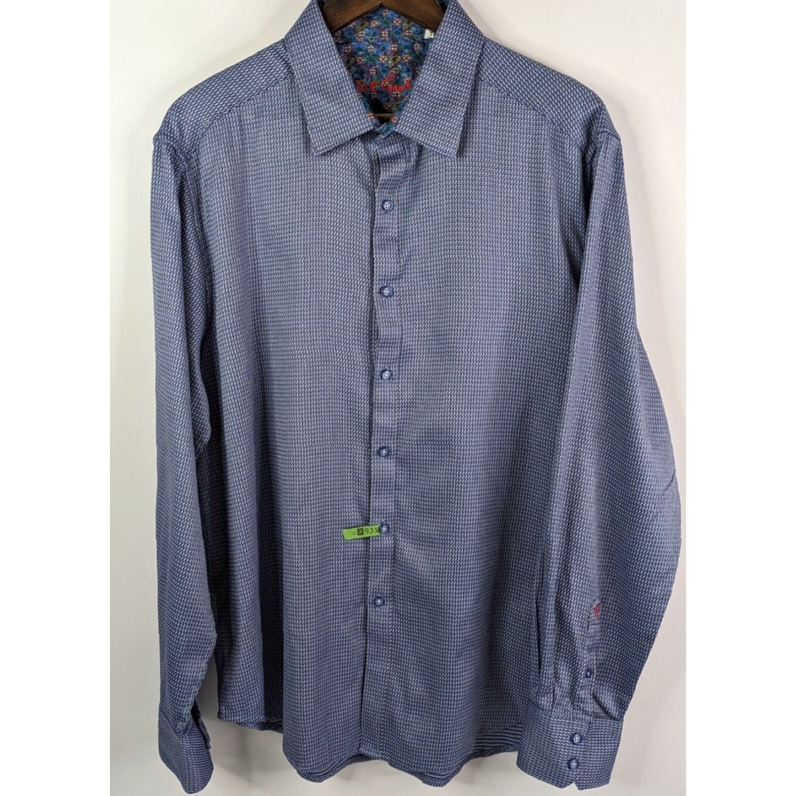 Robert Graham Robert Graham Shirt Button-Up Long Sleeve Paisley Purple Blue Men's XL Size US XL / EU 56 / 4 - 2 Thumbnail