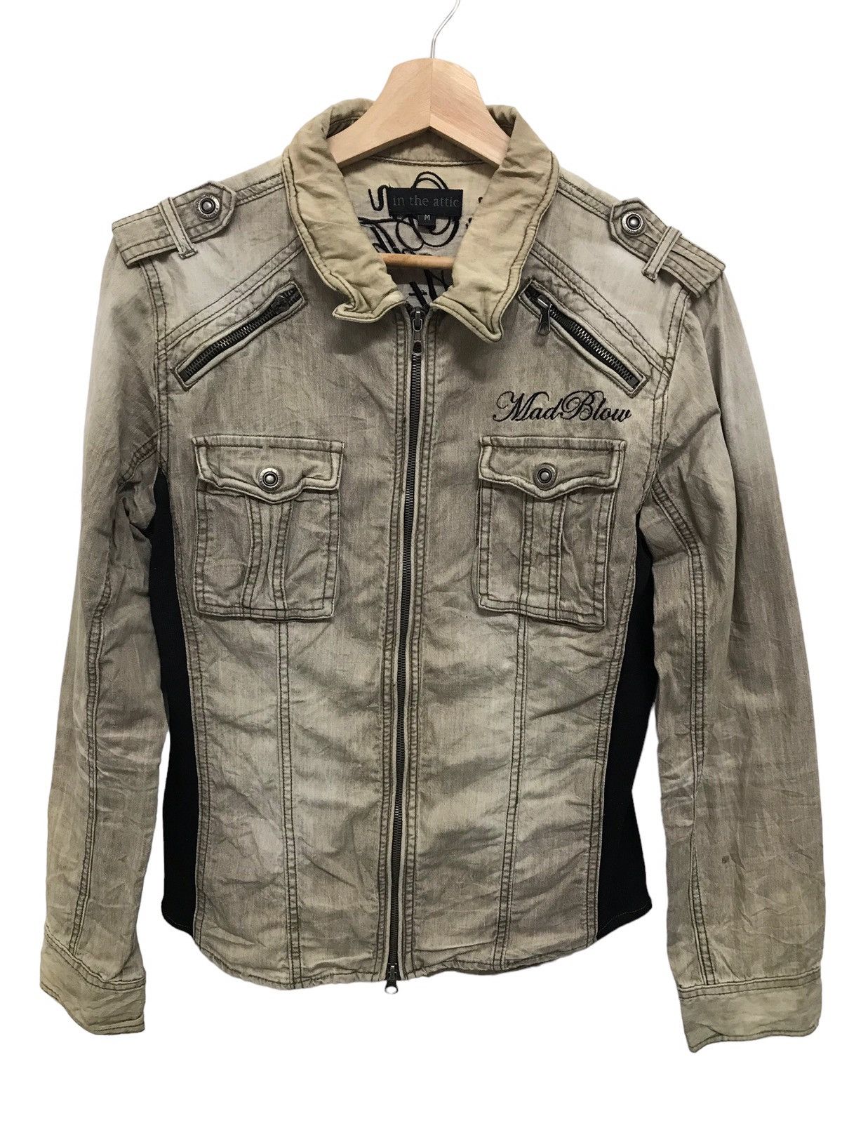 In The Attic 🔥🔥IN THE ATTICT Multizipper Embroidered Punk Style Jacket Size US M / EU 48-50 / 2 - 1 Thumbnail
