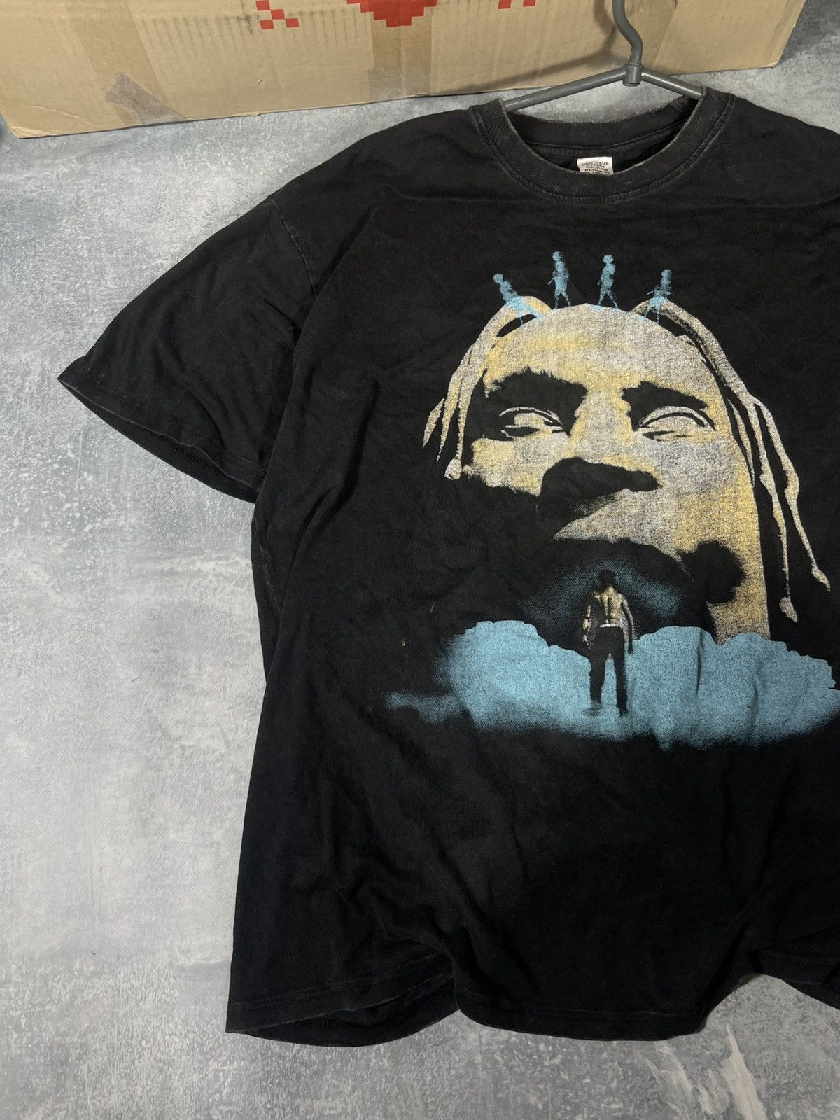 Travis Scott Travis Scott overpint big logo flame tee t-shirt Size US L / EU 52-54 / 3 - 3 Thumbnail