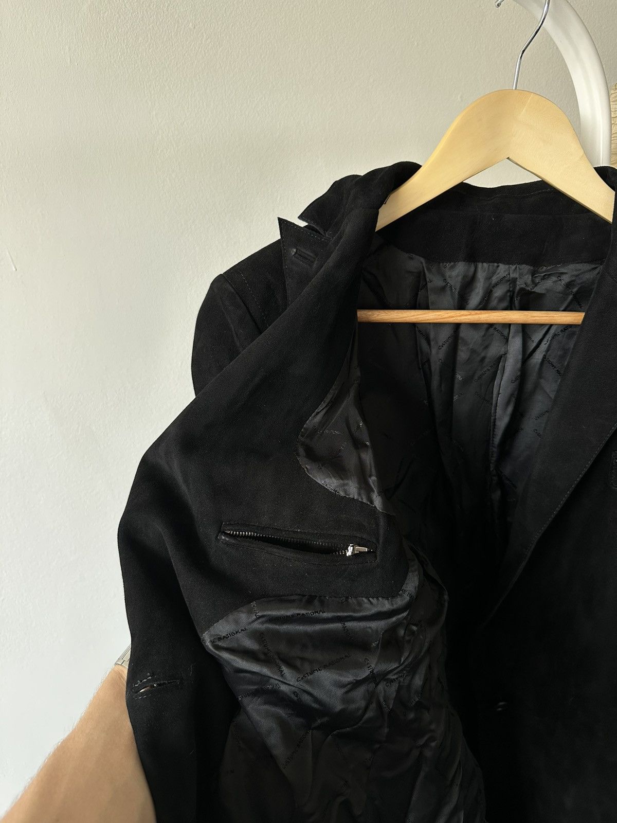 Costume National Costume National Men’s Suede Sport Jacket Blazer CNC Black Size US S / EU 44-46 / 1 - 7 Thumbnail