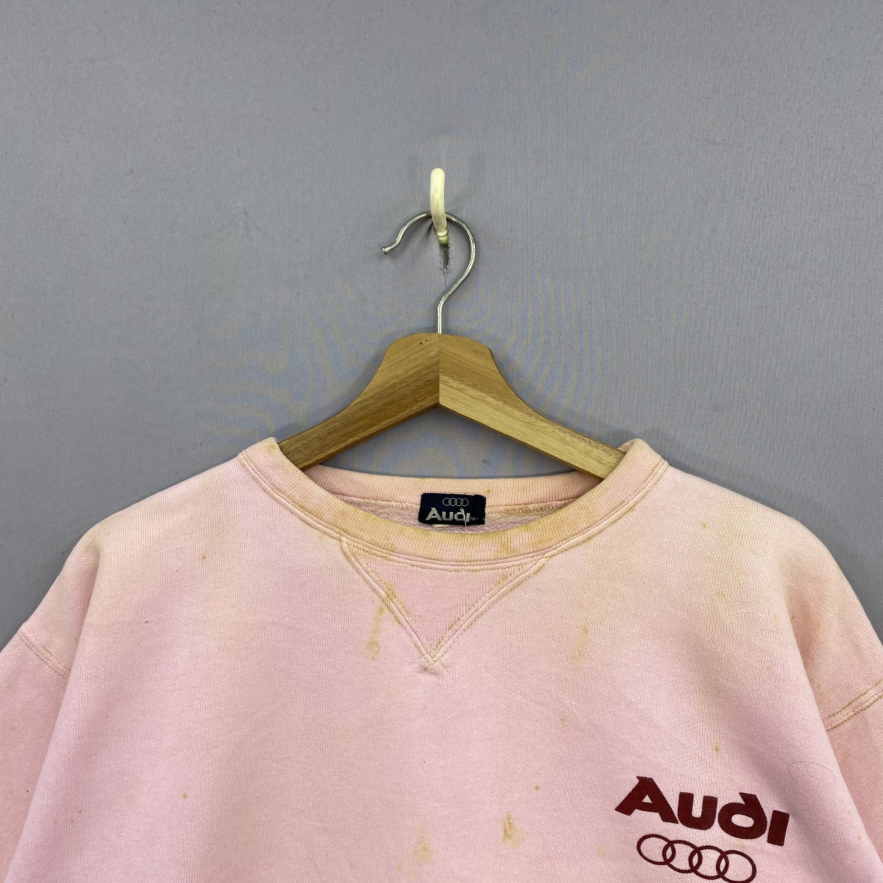 Vintage Vintage 80s Dirty Audi Motorsport Sweater Rally Car Racing Size US M / EU 48-50 / 2 - 4 Thumbnail