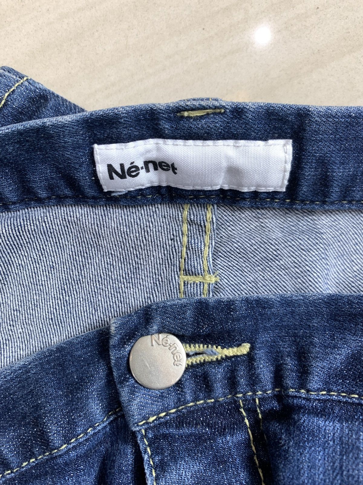 Issey Miyake Issey Miyake Ne-net Denim Mushroom Drop Crotch Pants Size US 31 - 6 Thumbnail