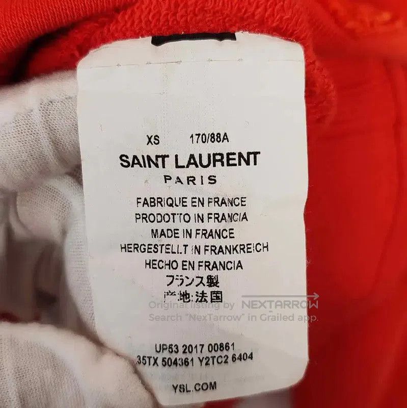 Yves Saint Laurent YSL Orange Cotton Women's Hoodie XS . Size XS / US 0-2 / IT 36-38 - 5 Thumbnail