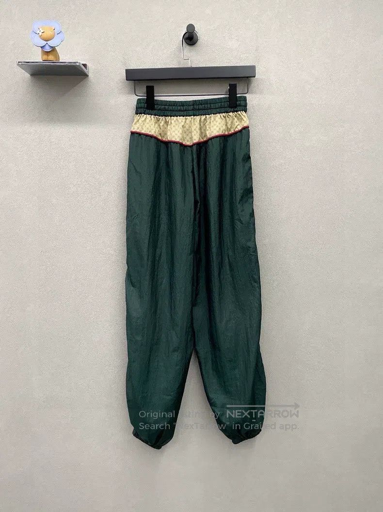 Gucci Gucci SizeXS Green side logo leggings Size US 27 - 2 Thumbnail