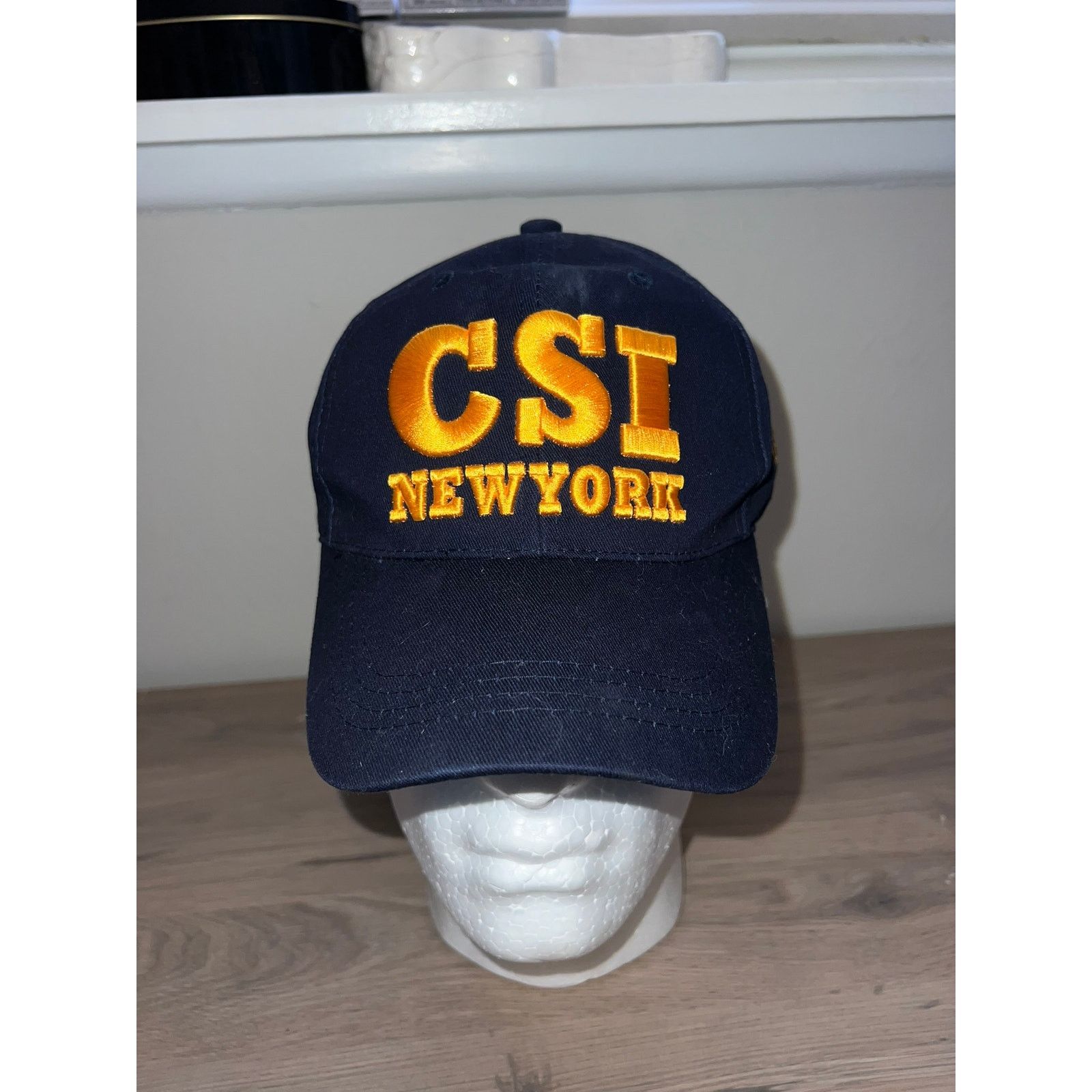 Vintage CSI New York Hat Crime Scene Investigation Blue Headwear OS Size ONE SIZE - 1 Thumbnail