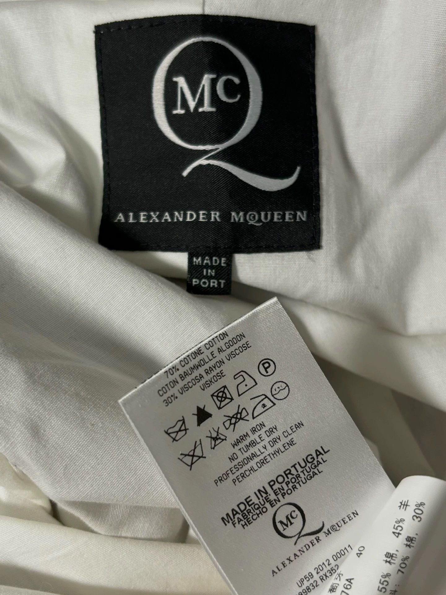 Alexander McQueen Alexander McQueen MCQ F/W12 Houndstooth Wool Zip Coat 40 Size S / US 4 / IT 40 - 6 Thumbnail