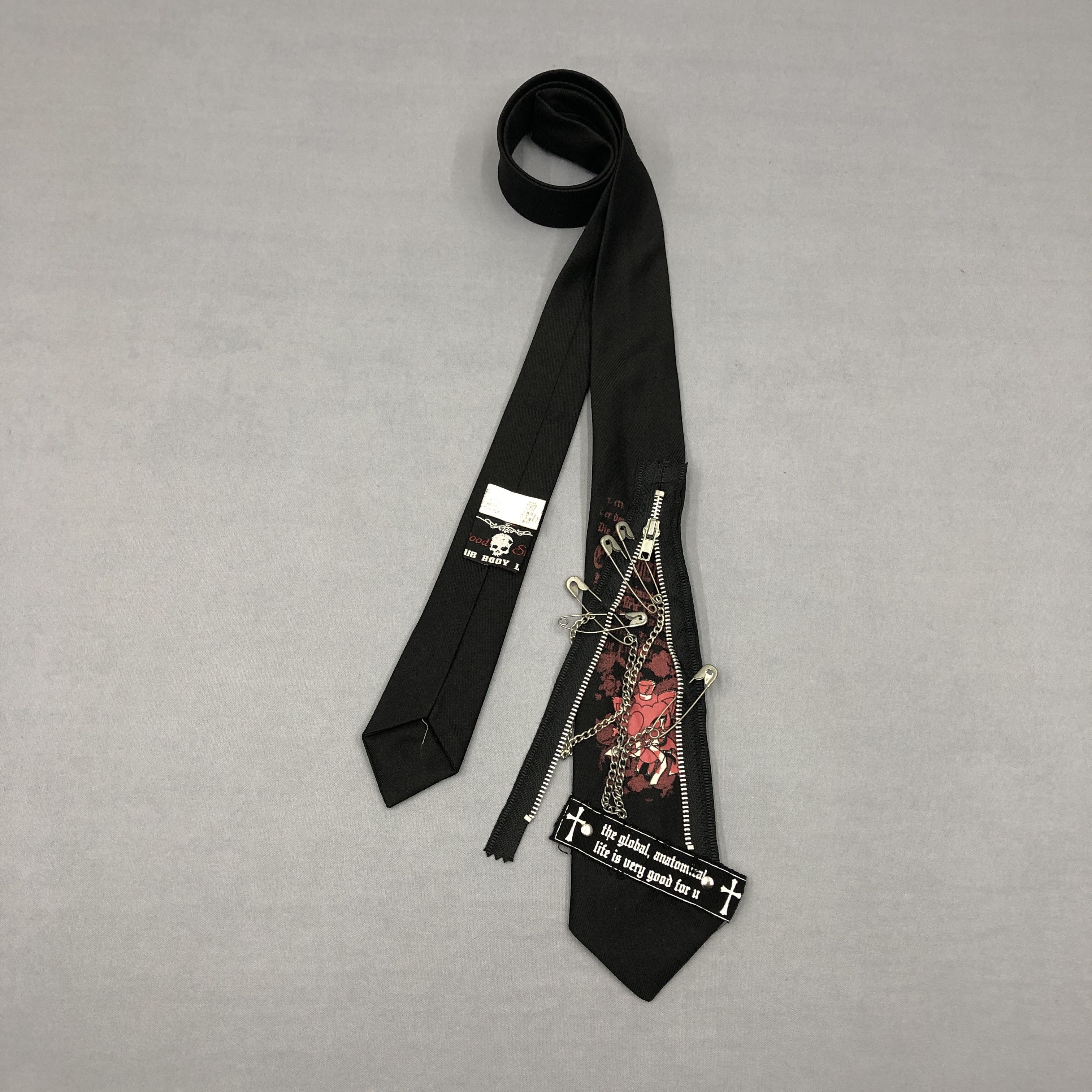 Seditionaries Blood Storm Club Body Line PINK Necktie Cravate Tie Size ONE SIZE - 2 Thumbnail