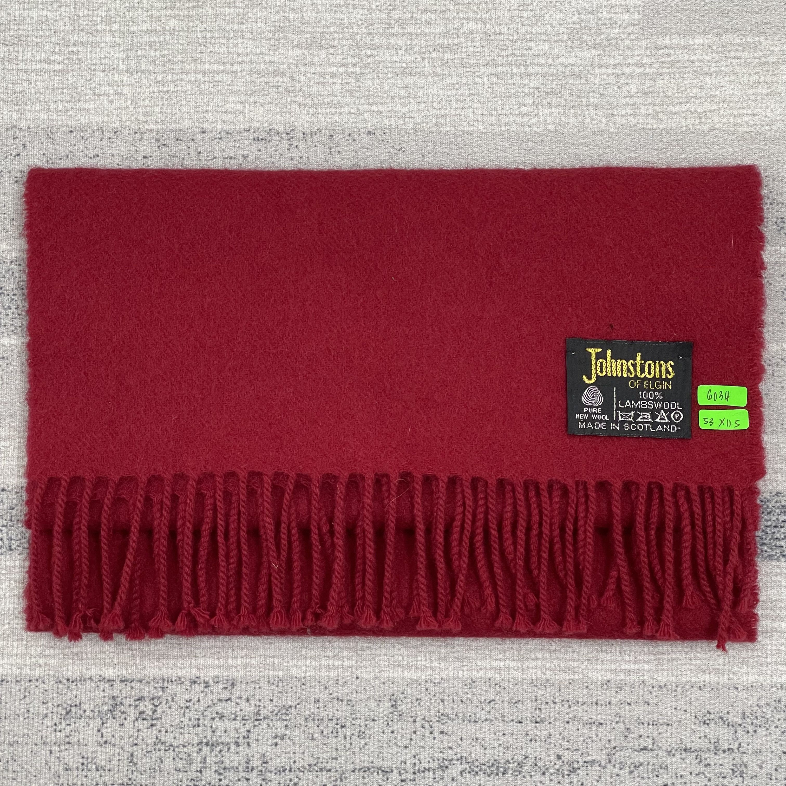 Johnstons Of Elgin Vintage Johnstons Of Elgin Lambswool Muffler Scarf- 6234 Size ONE SIZE - 8 Thumbnail