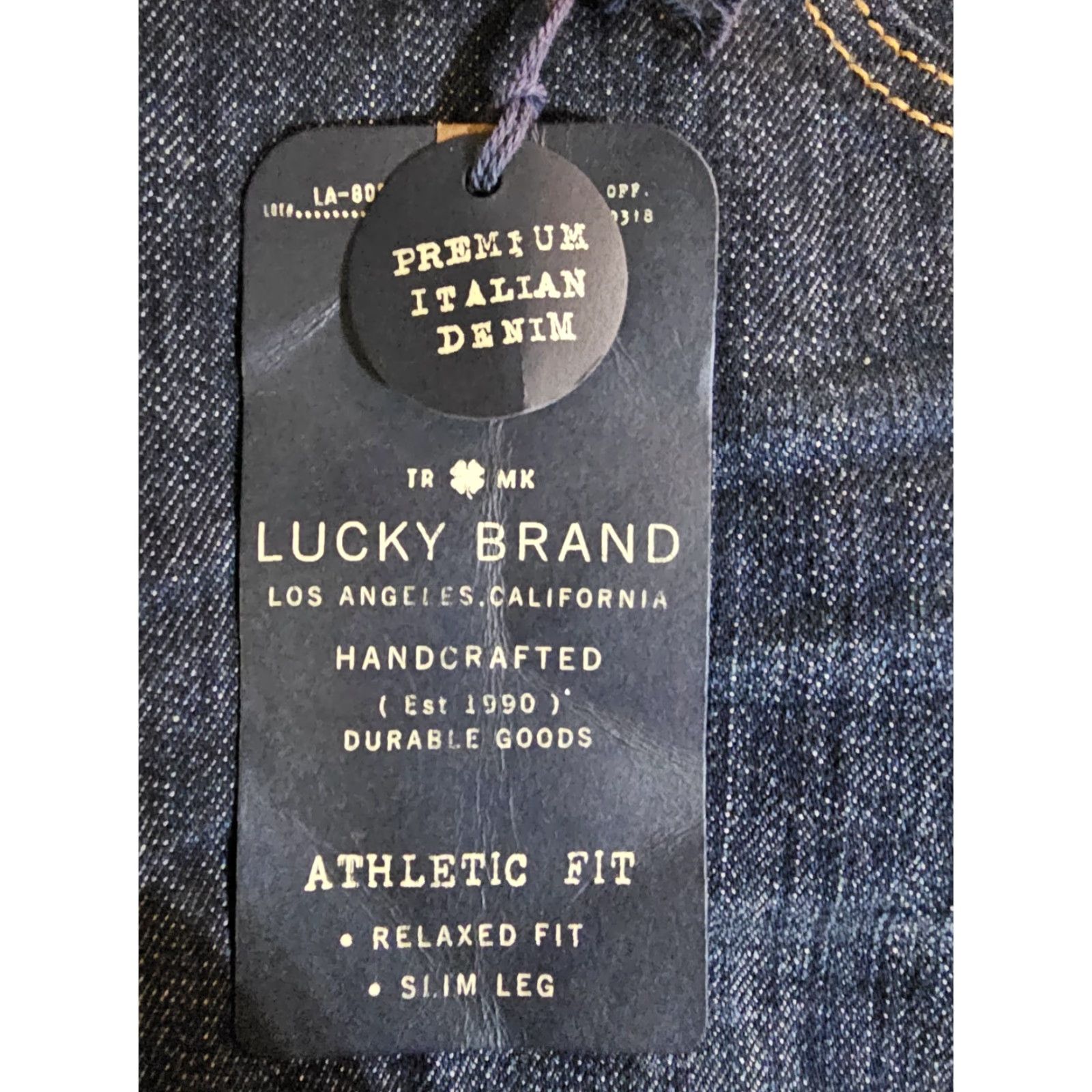 Lucky Brand NWT Lucky Brand Jeans Athletic Fit Denim 2-Way Stretch Jeans Men's Sz 50x34 Regular Mid Rise Blue 5-Pocket NWT Mens Jeans USA College Vintage: No? Size US 34 / EU 50 - 3 Thumbnail