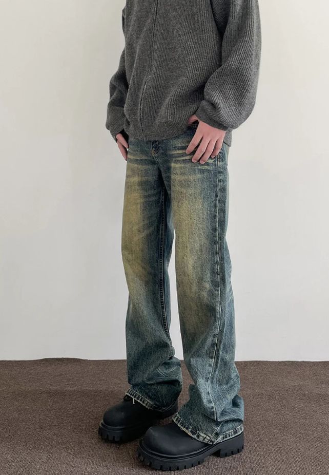 Japanese Brand × Jean Jeans Men Streetwear Y2k Vintage Blue Size US 32 / EU 48 - 2 Thumbnail