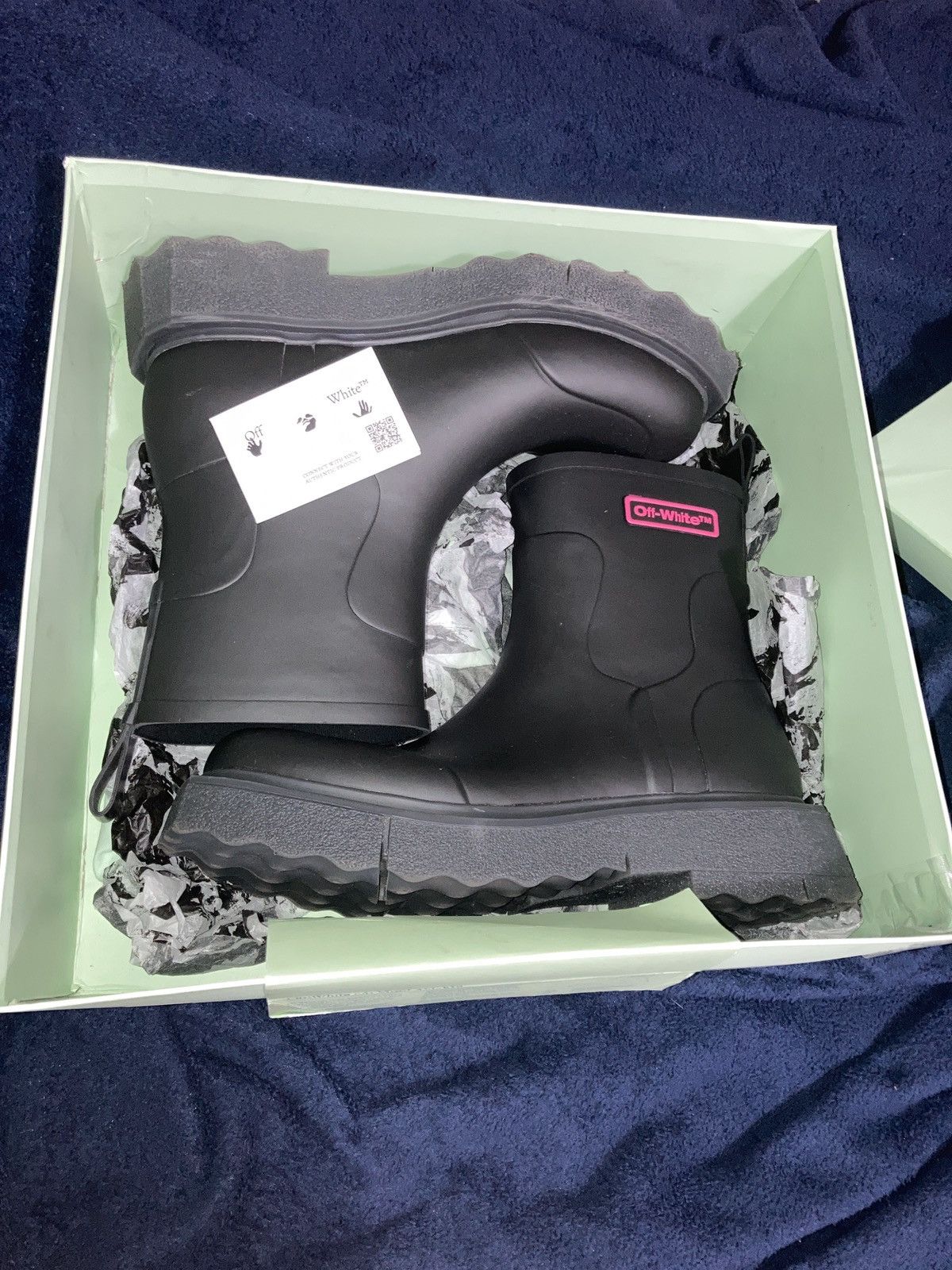 Off-White Off-White Rubber Rain Boot Size US 10 / EU 43 - 2 Thumbnail