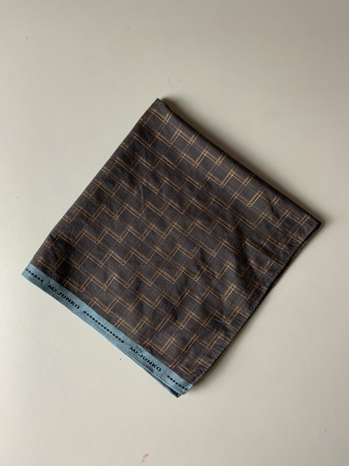 Japanese Brand Mr. Junko Spellout Bandana Handkerchief Size ONE SIZE - 3 Thumbnail