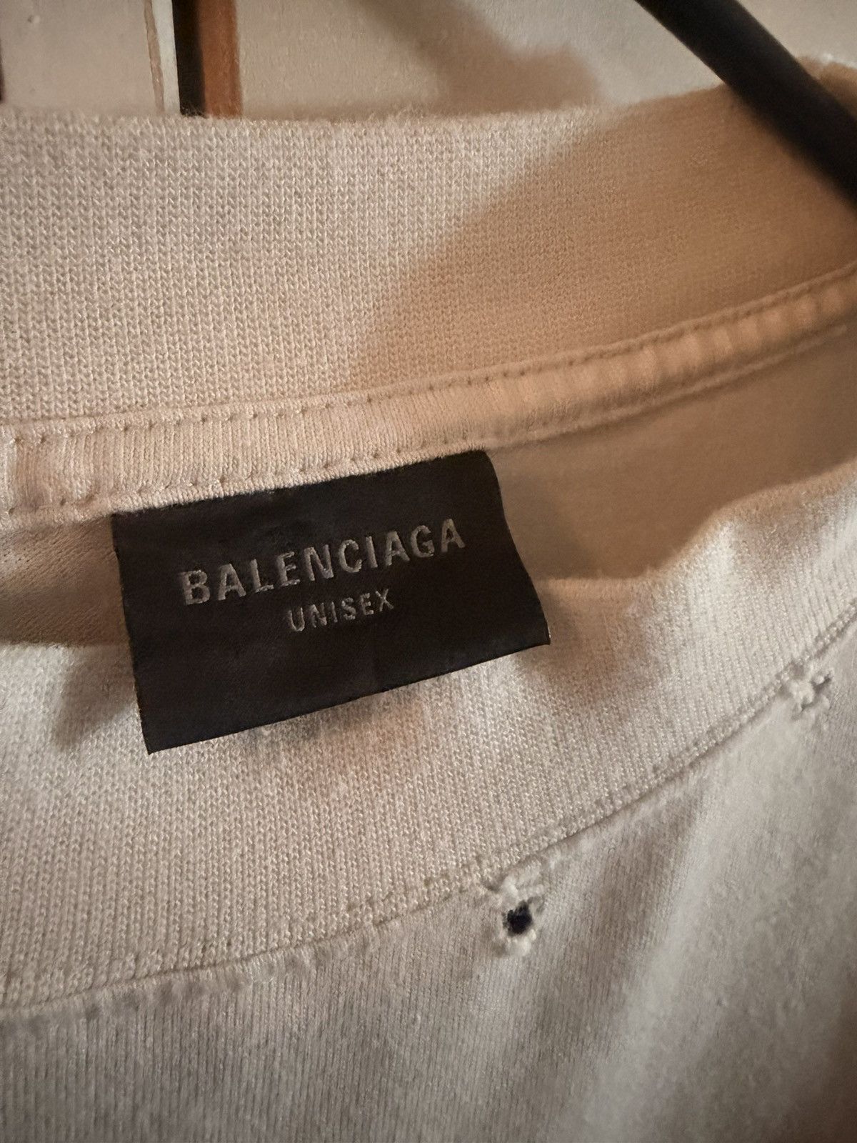 Balenciaga White loop sports icon cropped shirt Size US M / EU 48-50 / 2 - 7 Thumbnail