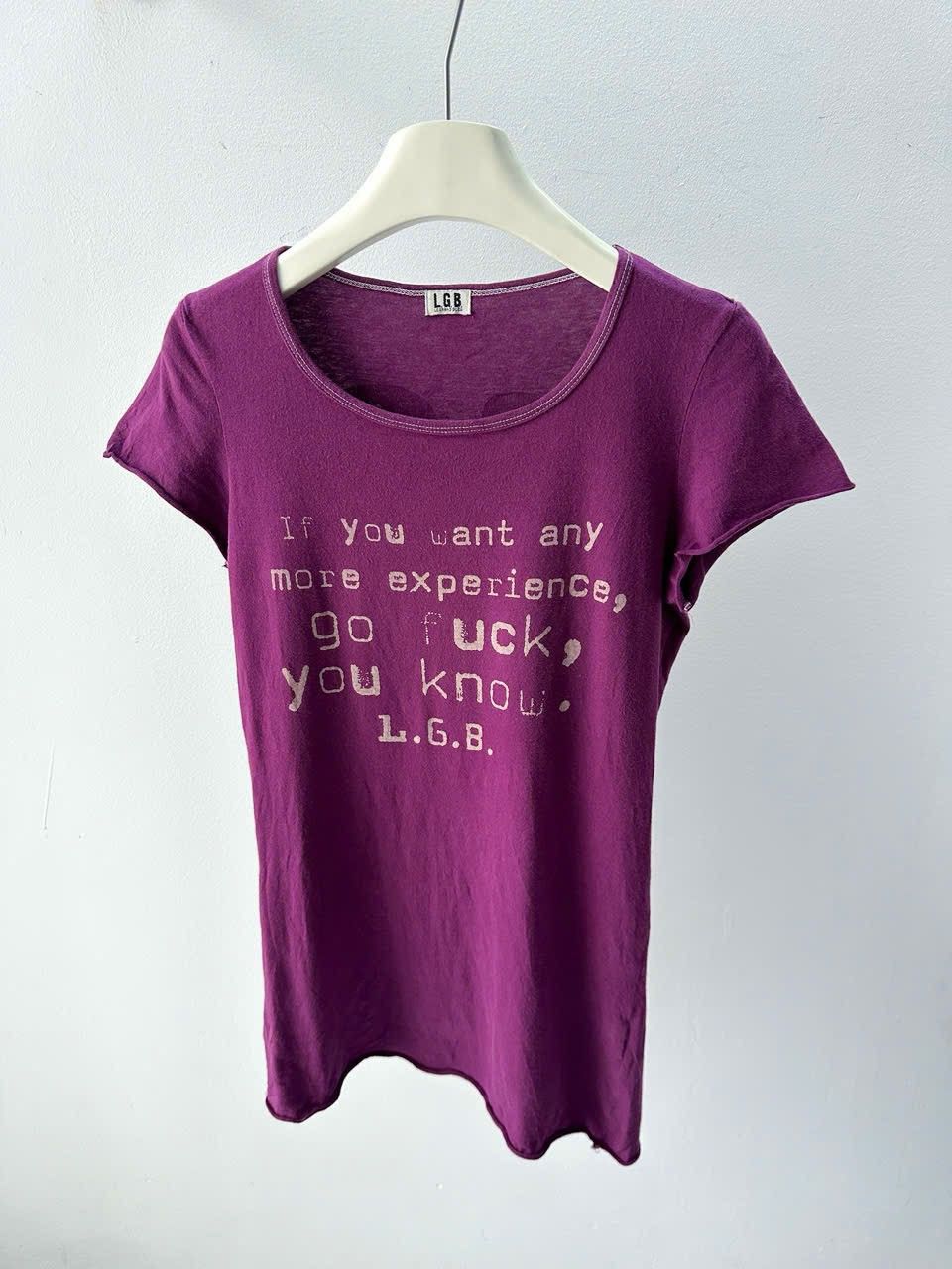 Le Grande Bleu (L.G.B.) 2000s LGB Quotes Printed Tee Size S / US 4 / IT 40 - 1 Thumbnail