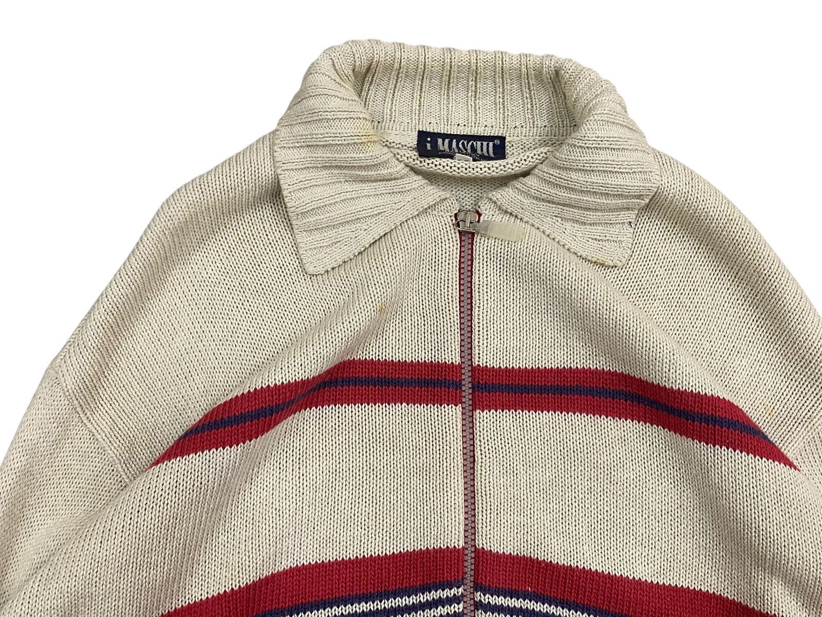 Vintage Vintage i Maschi Made in Italy Full Zip Knit Sweater Size US L / EU 52-54 / 3 - 3 Thumbnail