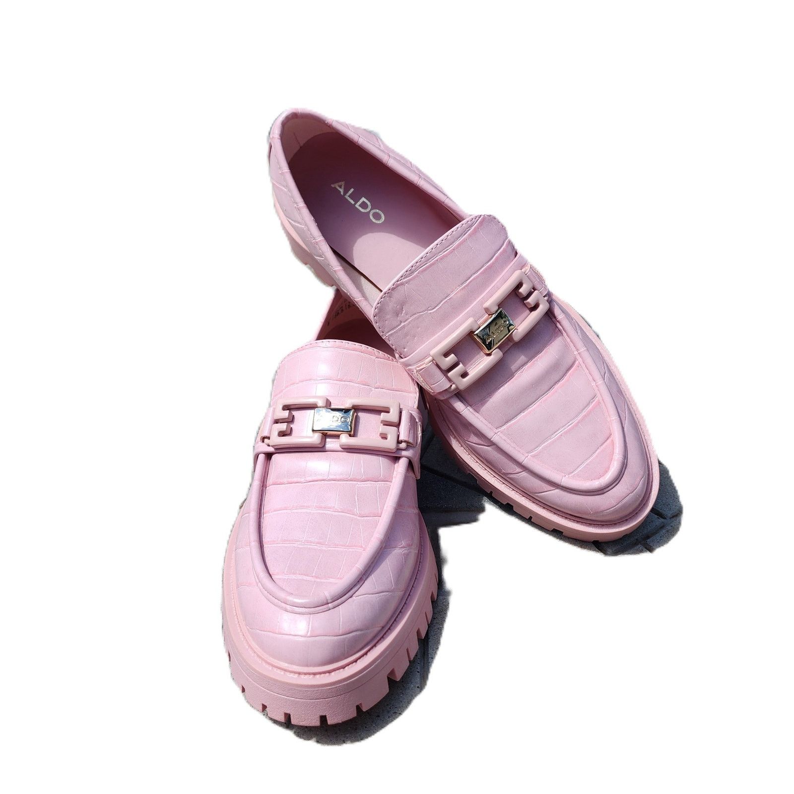Aldo Aldo Tobey Croc Print Faux Leather Loafers 8 Size US 8 / IT 38 - 10 Thumbnail