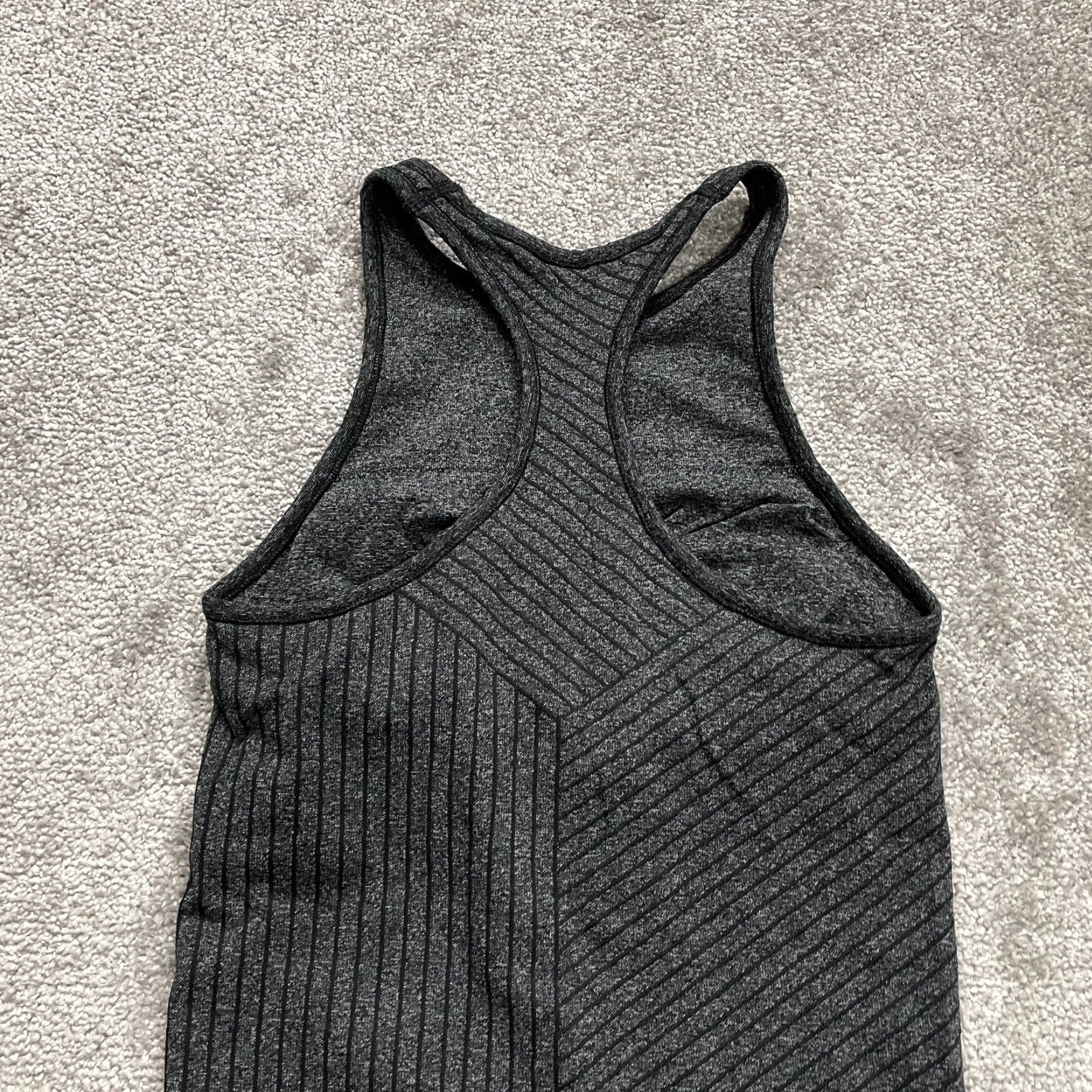 Vintage All In Motion Tank Top Womens XS Gray Halter Racerback Nylon Athletic Gym Shirt Size XS / US 0-2 / IT 36-38 - 3 Thumbnail