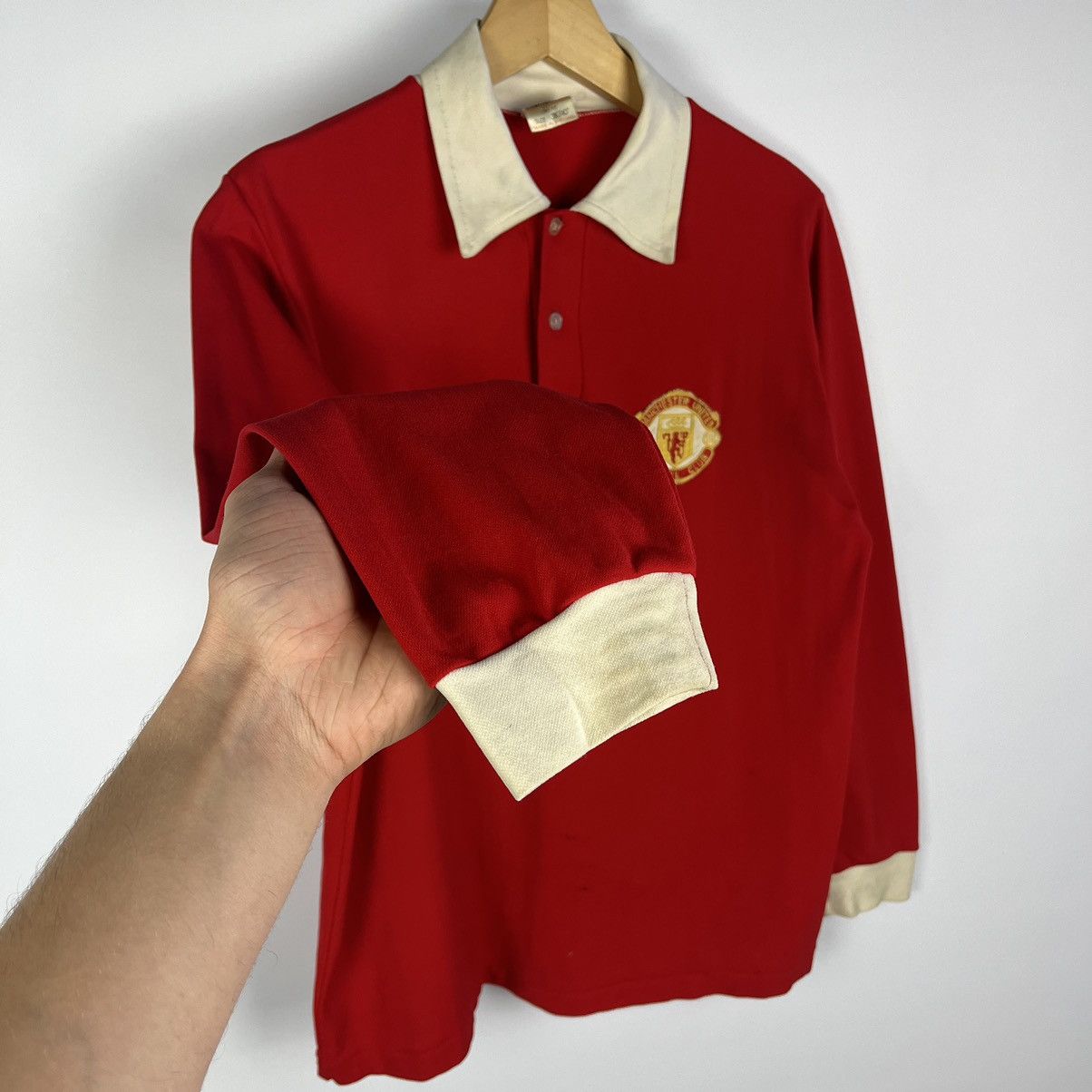 Umbro Vintage Umbro Manchester United Soccer Jersey Shirt Red 70s Size US S / EU 44-46 / 1 - 7 Thumbnail