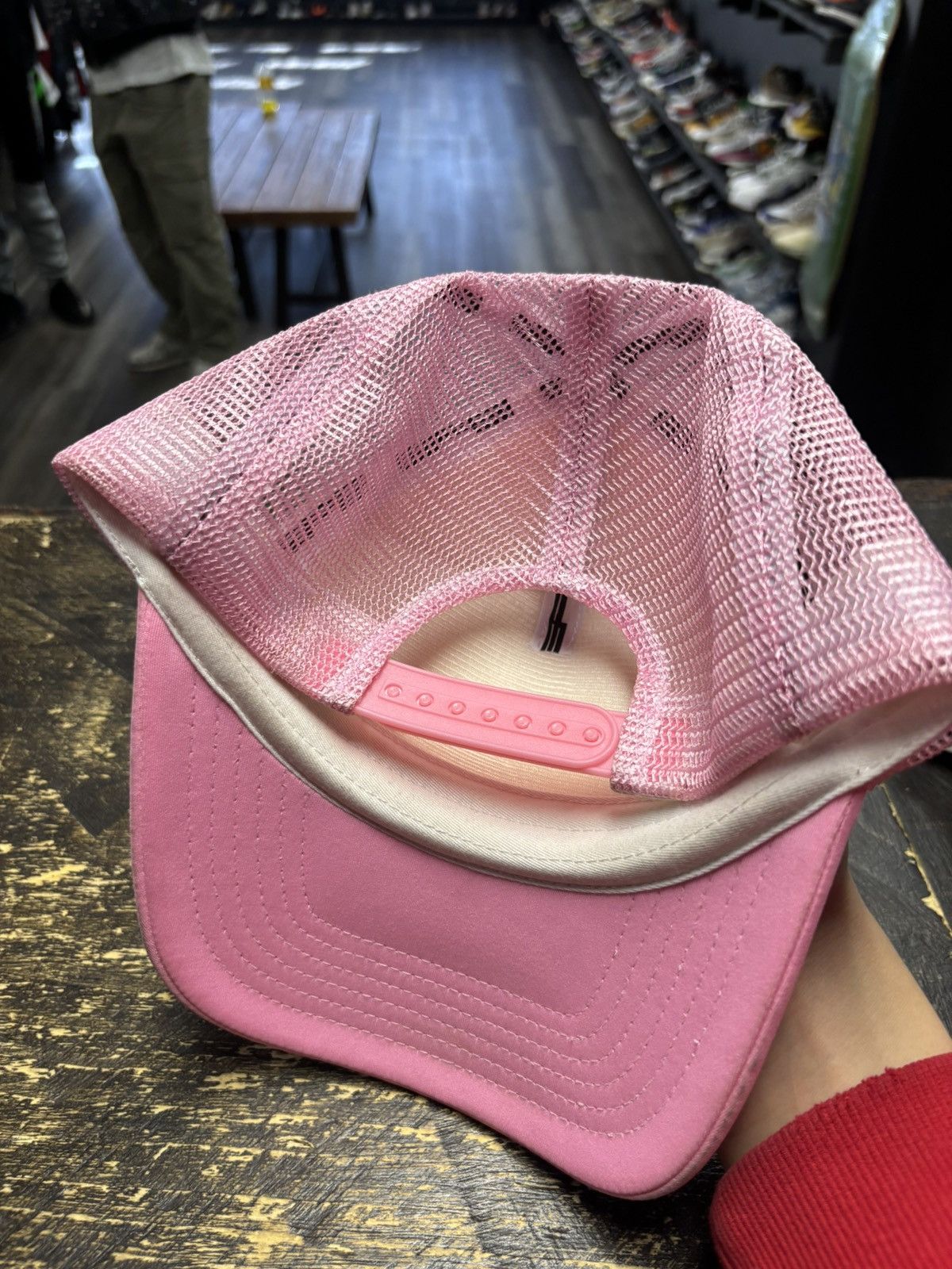 Sp5der I love SP5DER trucker hat pink Size ONE SIZE - 2 Thumbnail