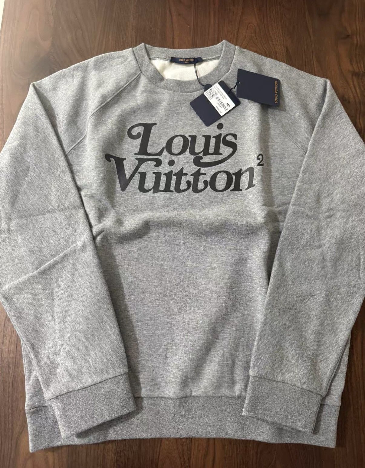 Louis Vuitton LOUIS VUITTON LV x NIGO Grey Alphabet Logo Sweatshirt J34 Size US M / EU 48-50 / 2 - 1 Thumbnail