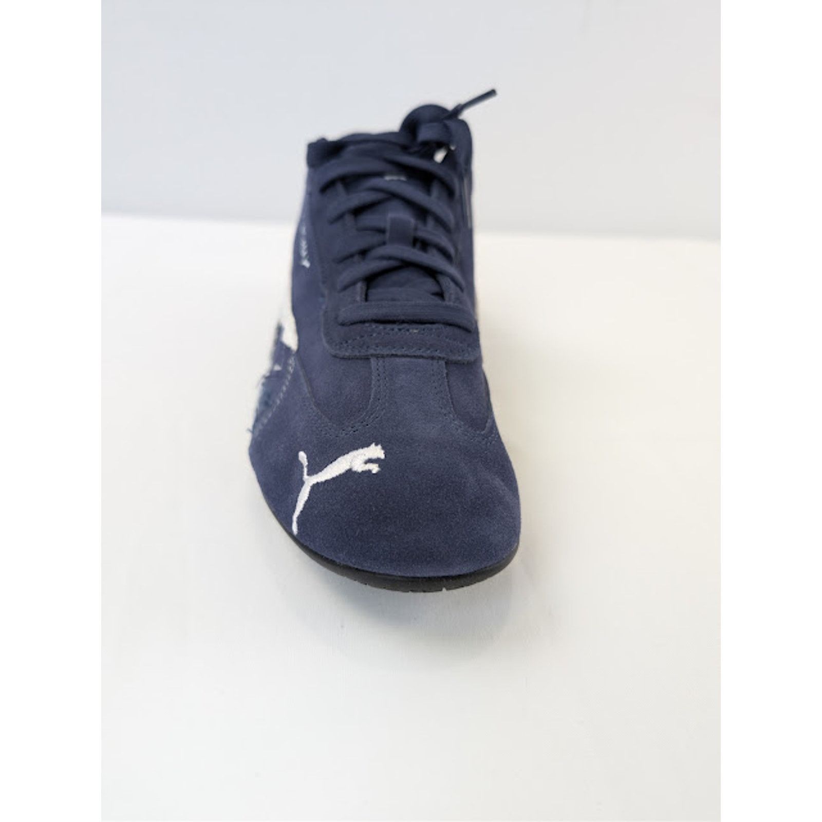 Balenciaga × Puma o1rshd1 Speedcat Destroyed Low Top Sneaker in Navy / White Size US 12 / EU 45 - 15 Thumbnail