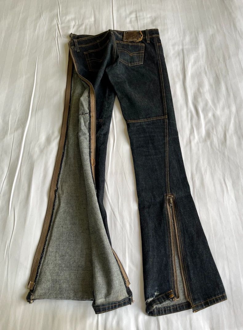 Yohji Yamamoto Vintage Deconstructed Zipper Jeans with Removable Legs-2506 Size 28" / US 6 / IT 42 - 4 Thumbnail