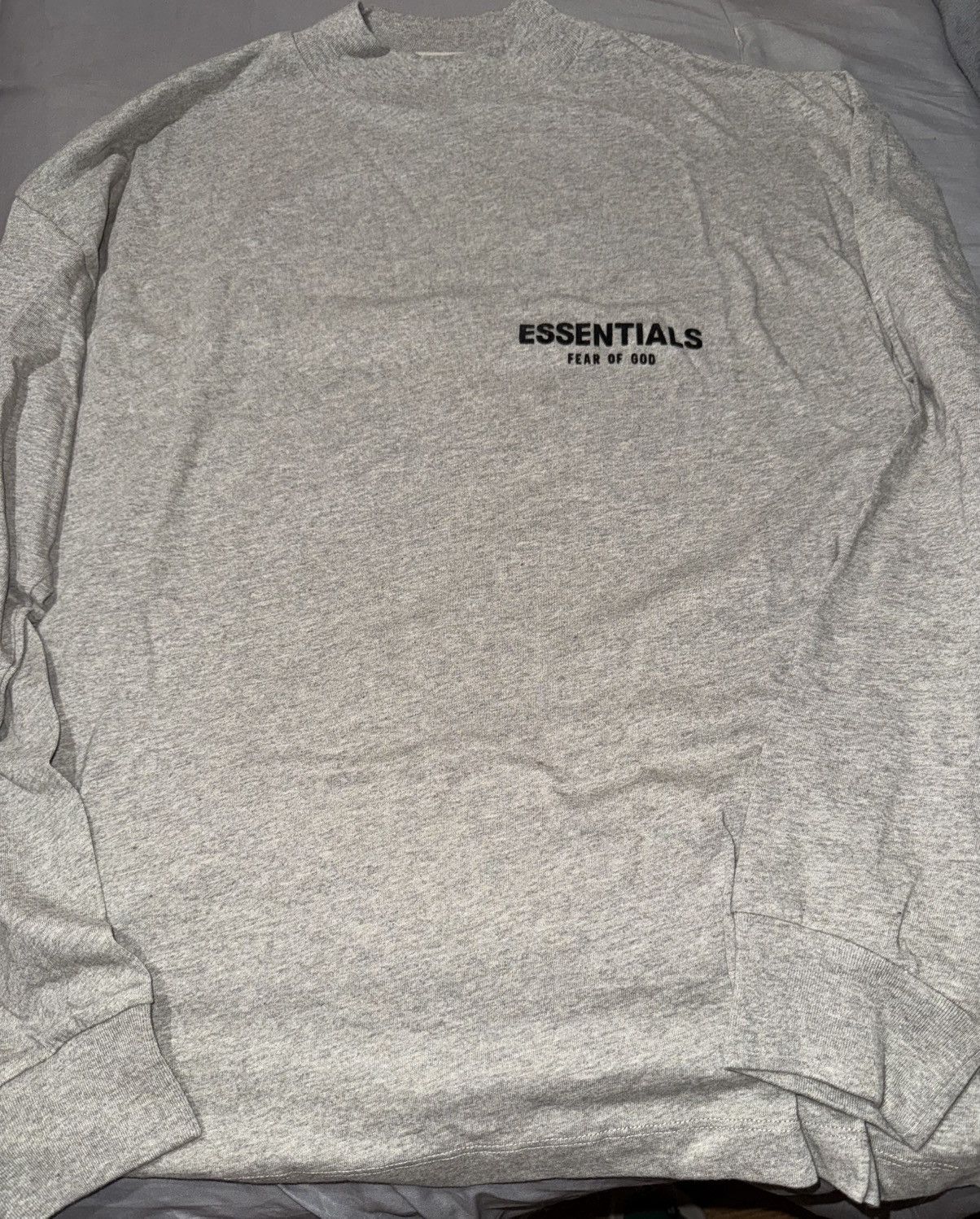 Fear of God Essentials Fear Of God Dark Oatmeal Long Sleeve Size US S / EU 44-46 / 1 - 1 Thumbnail