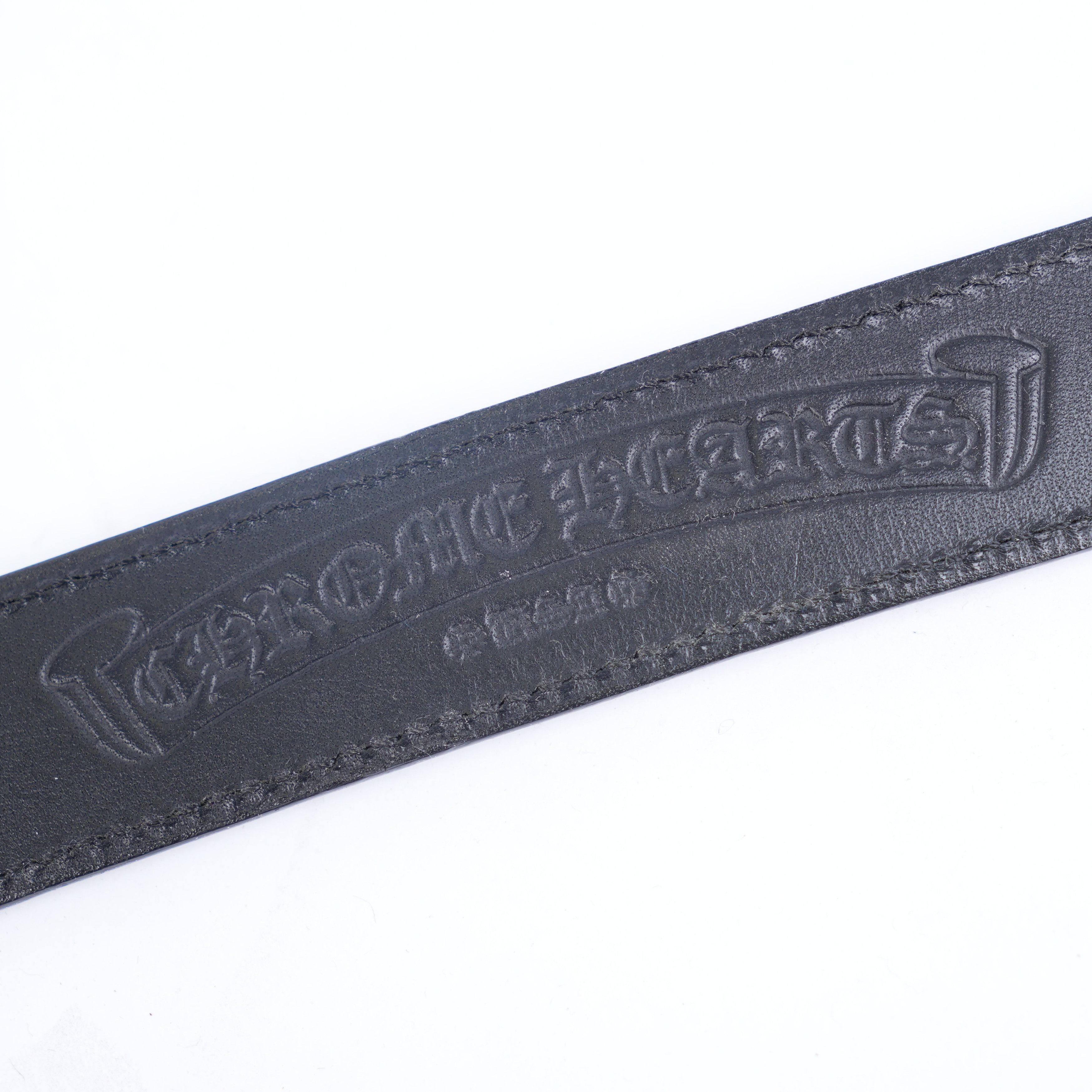 Chrome Hearts CHROME HEARTS BRONZE 1 INCH OVAL WITH 1 INCH BLACK STRAP Size 34 - 5 Thumbnail