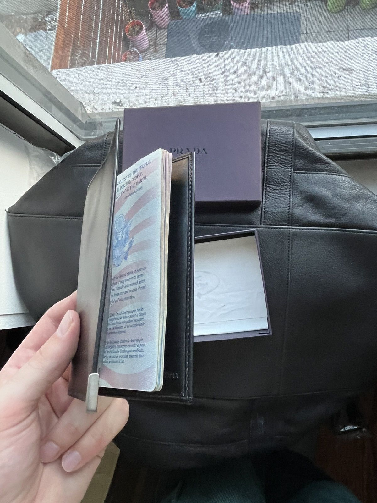 Prada Passport Cover in Smooth Leather with Box Size ONE SIZE - 8 Thumbnail