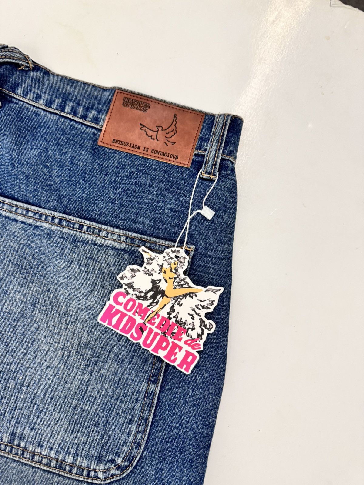 KidSuper Kidsuper Studios Blue Face Jeans Size US 32 / EU 48 - 6 Thumbnail