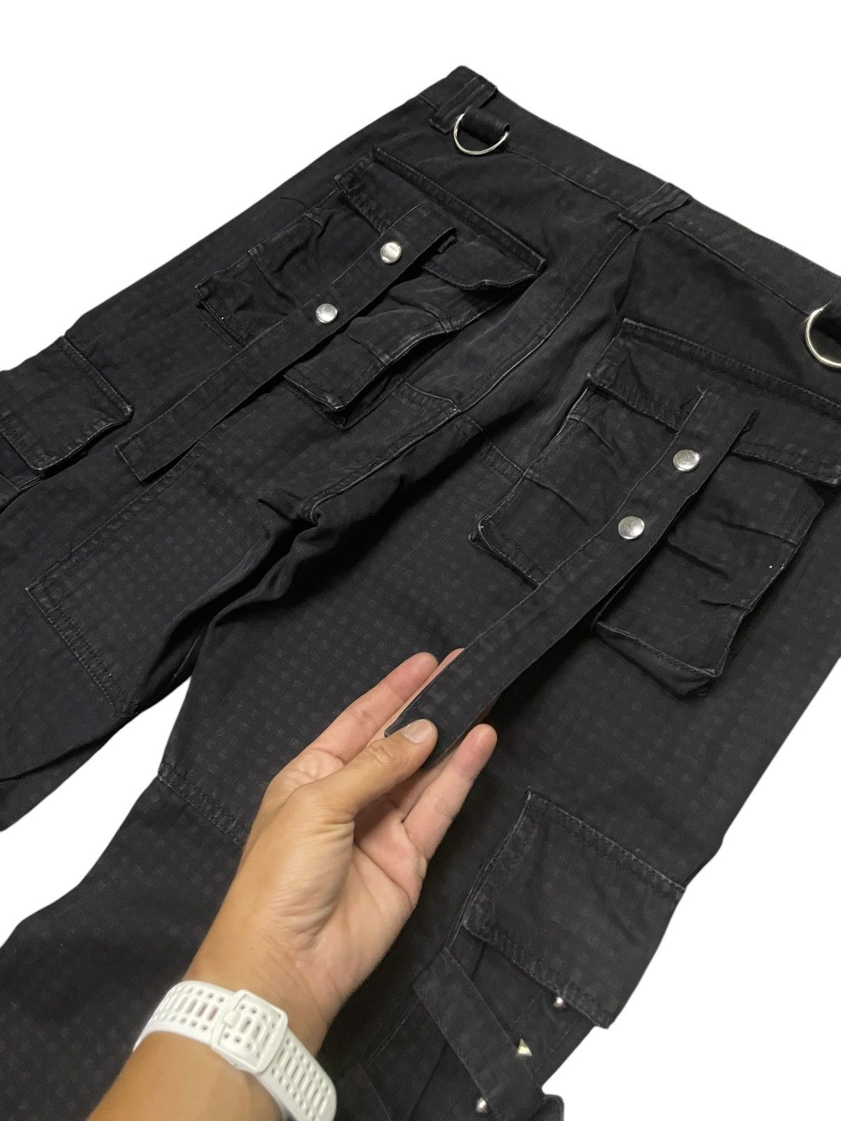 Hysteric Glamour × Japanese Brand × Tripp NYC Planet Five Japan Raver Studded Bondage Loose Jeans Size US 33 - 20 Thumbnail