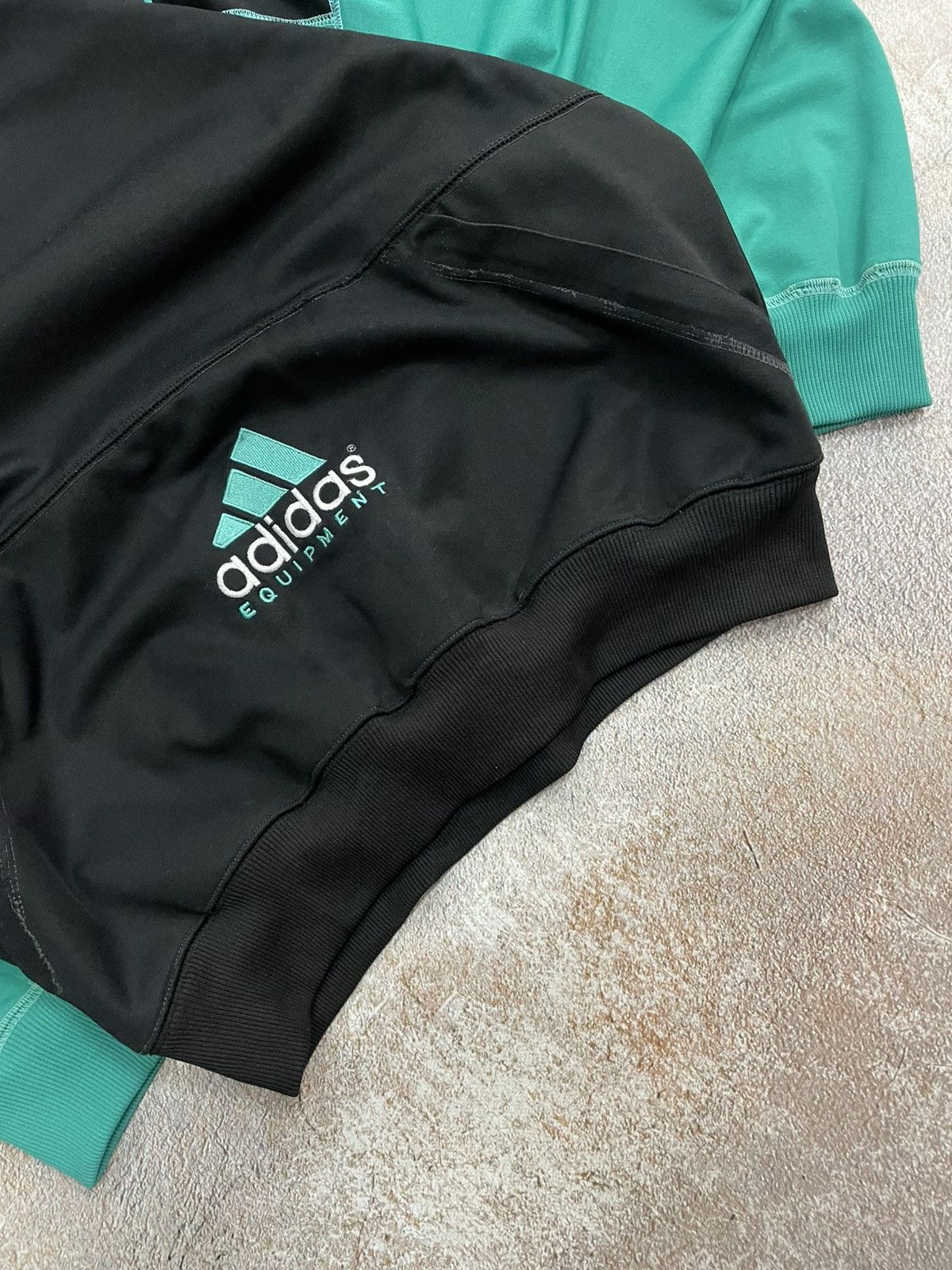 Adidas Vintage Adidas Equipment Big Logo 1/4 Zip Sweatshirt Size US XL / EU 56 / 4 - 4 Thumbnail