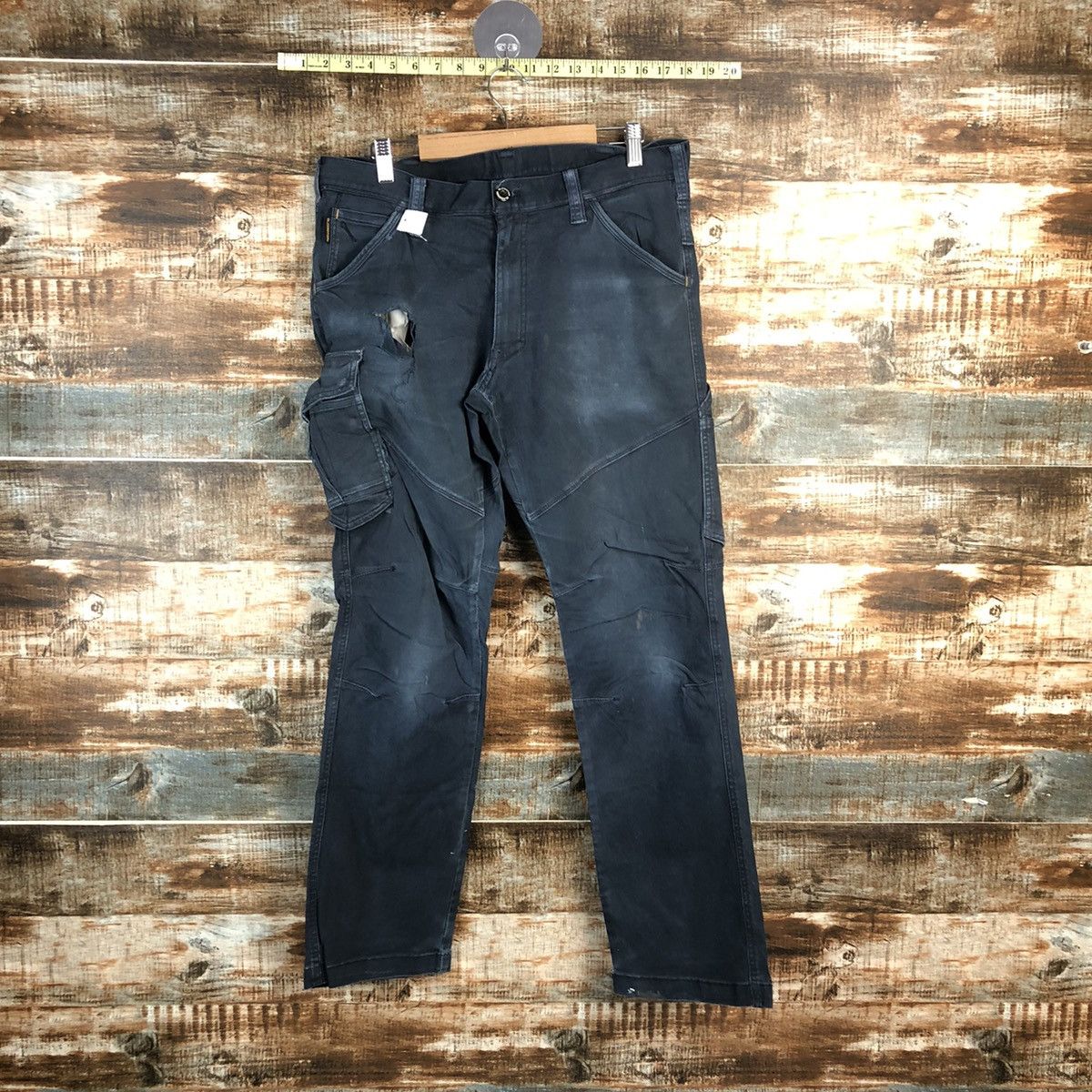 Japanese Brand DLL Gladiotor Dark Blue Cargo Multipocket Pants #C144 Size US 34 / EU 50 - 1 Thumbnail