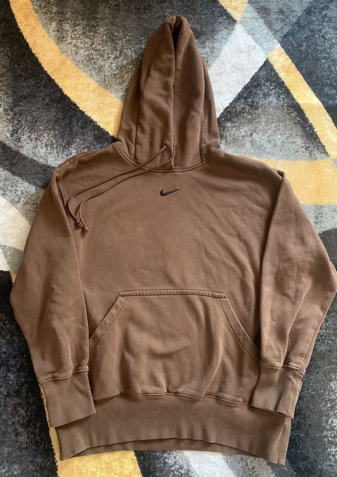 Nike Nike Hoodie Center Check Brown Size ONE SIZE - 1 Thumbnail