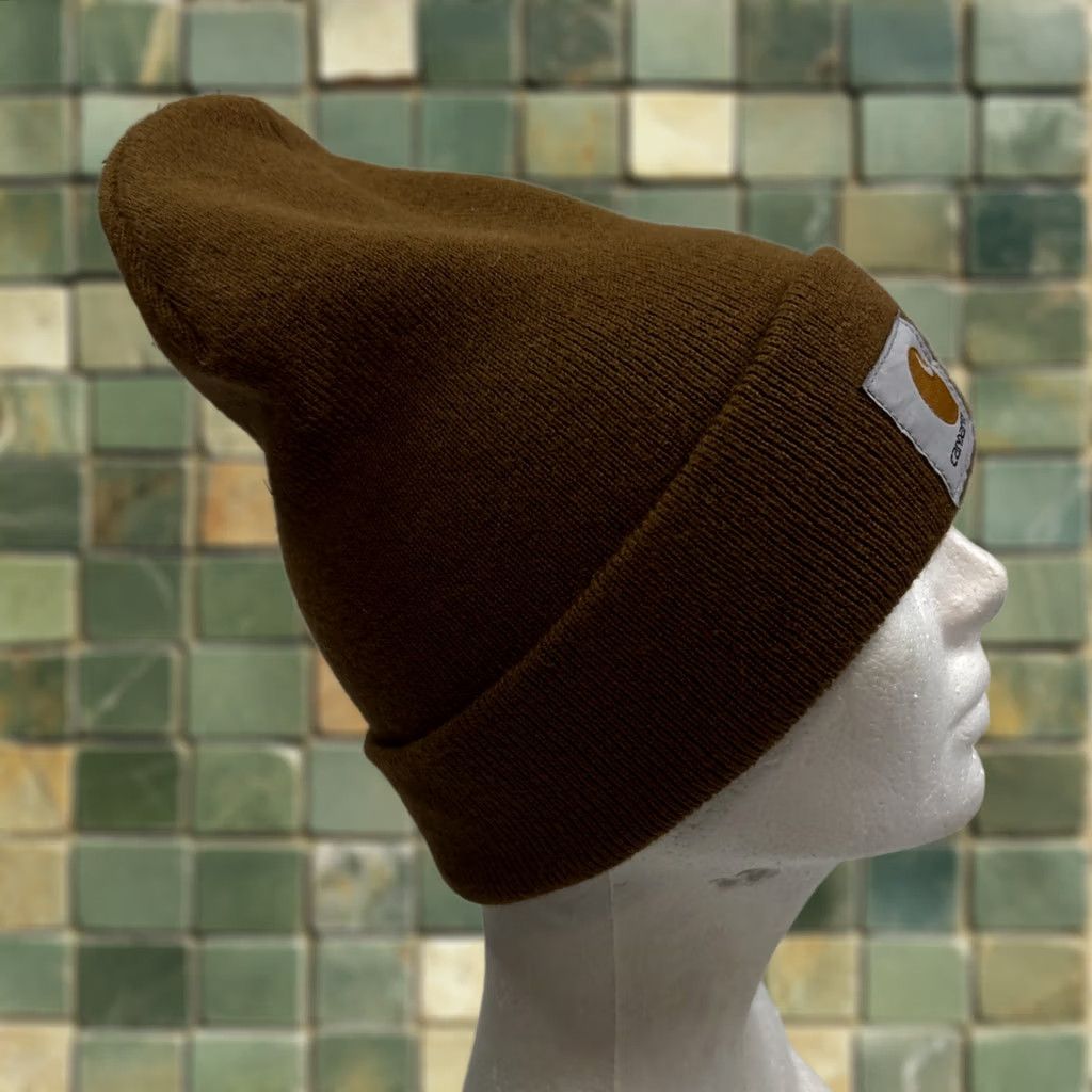 Carhartt Carhartt A18 Men's Acrylic Watch Hat - Brown One Size Knit Reversible Beanie Mens Winter Fall Spring Casual Outdoor Size ONE SIZE - 1 Thumbnail