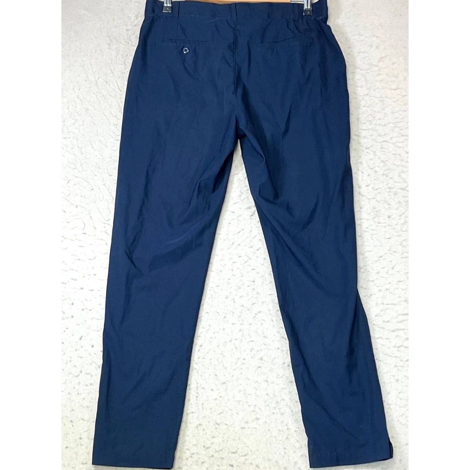 Vintage Tree Sixtysix Navy Blue Golf Pants Women Size 8 Tapered Ankle Twill Pockets Zipper Regular Inseam 28" Size 30" / US 8 / IT 44 - 2 Thumbnail