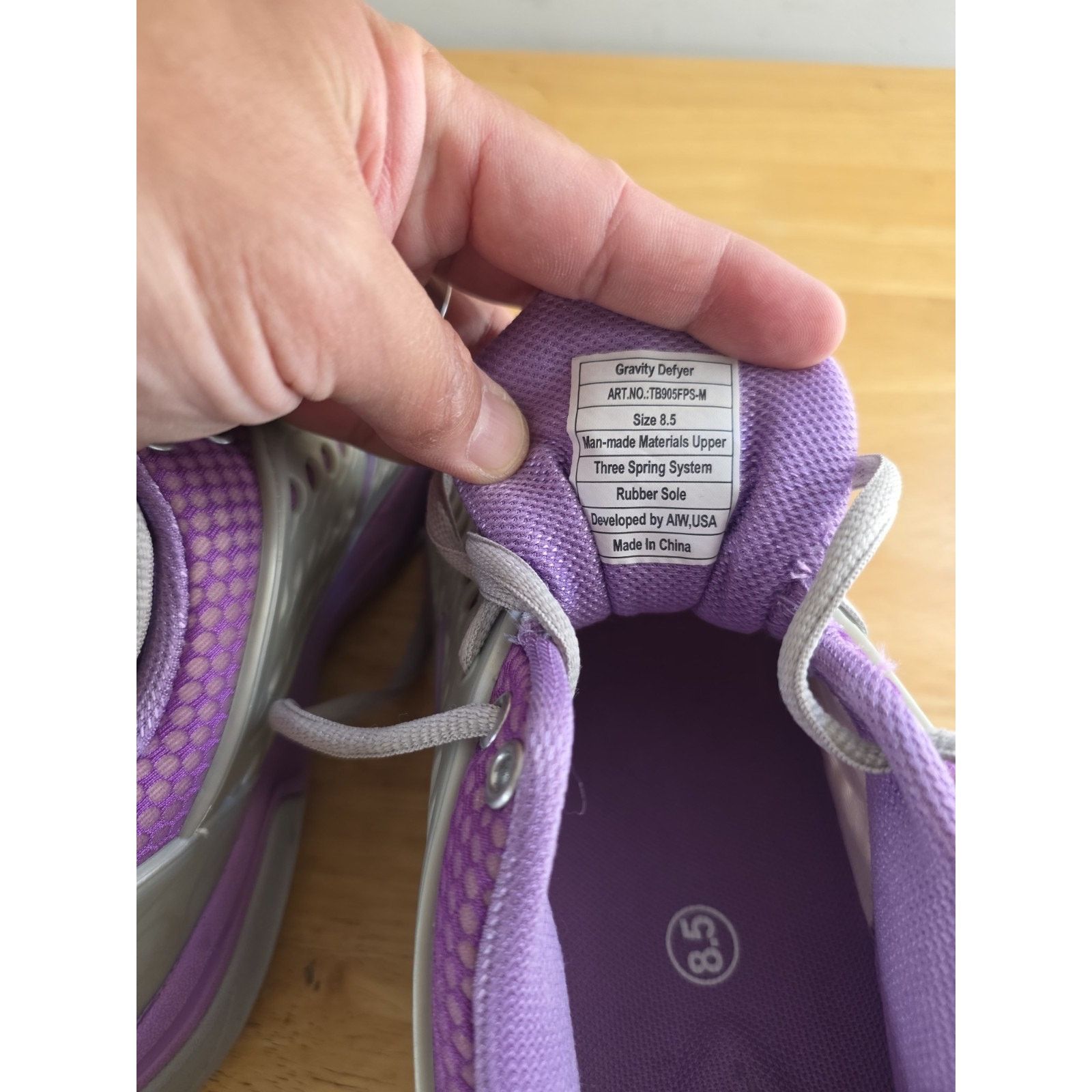 Other Gravity Defyer AIW Purple Gray Shoes Women's Size 8.5 Lace Size US 8.5 / IT 38.5 - 7 Thumbnail