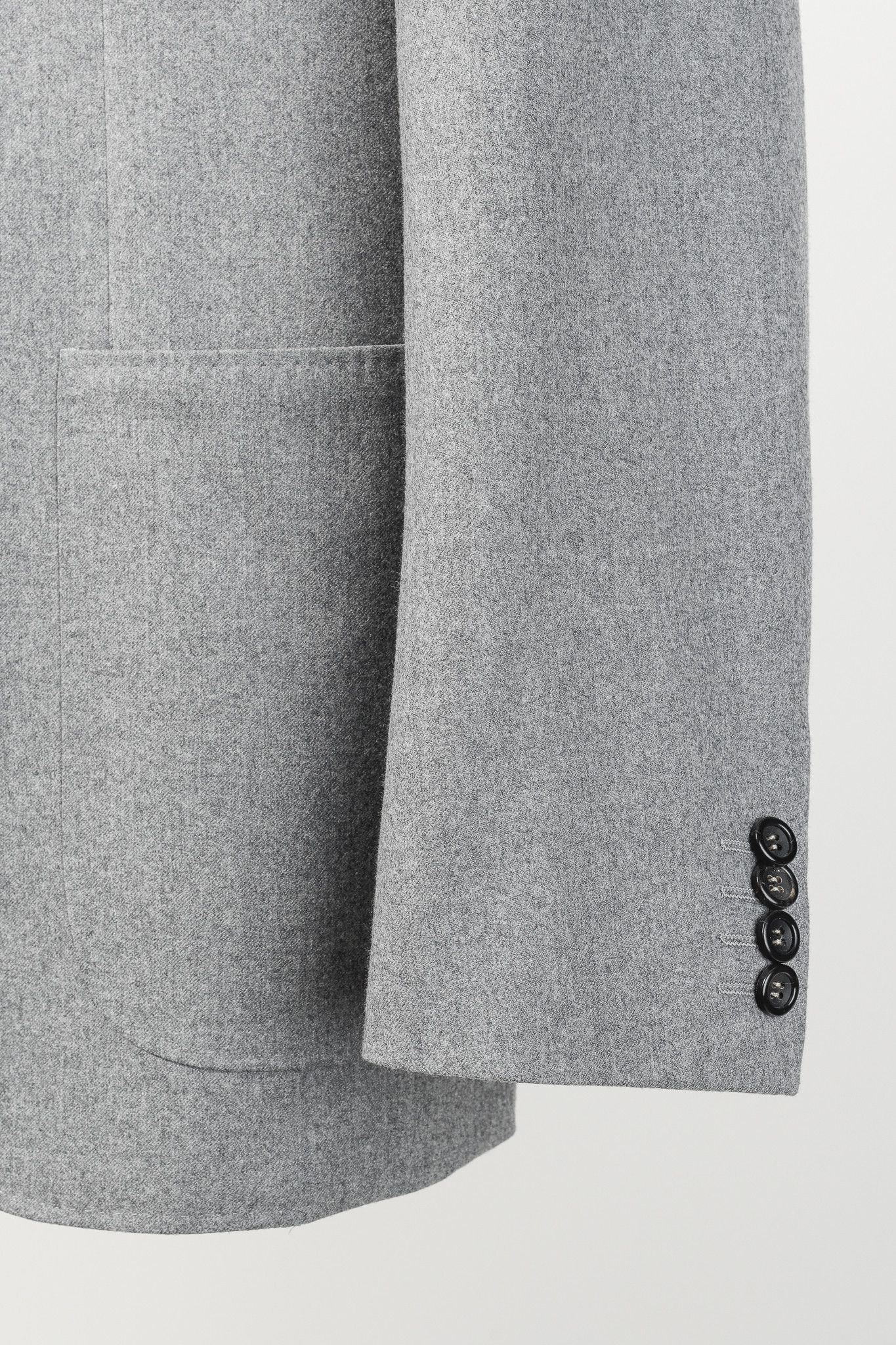 Canali Canali Light Grey Wool Lightweight Classic Blazer Size 40R - 5 Thumbnail