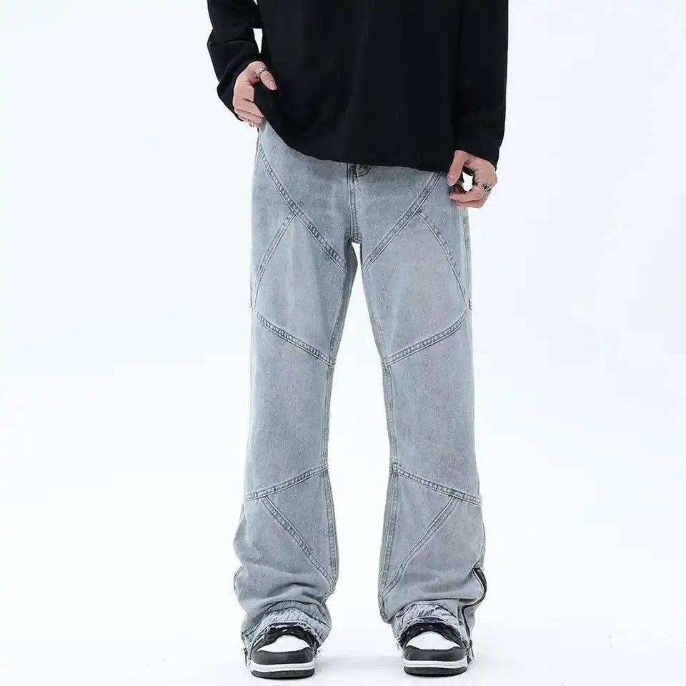 Japanese Brand × Jean Embroidered Stack Blue JEans Size US 28 / EU 44 - 3 Thumbnail